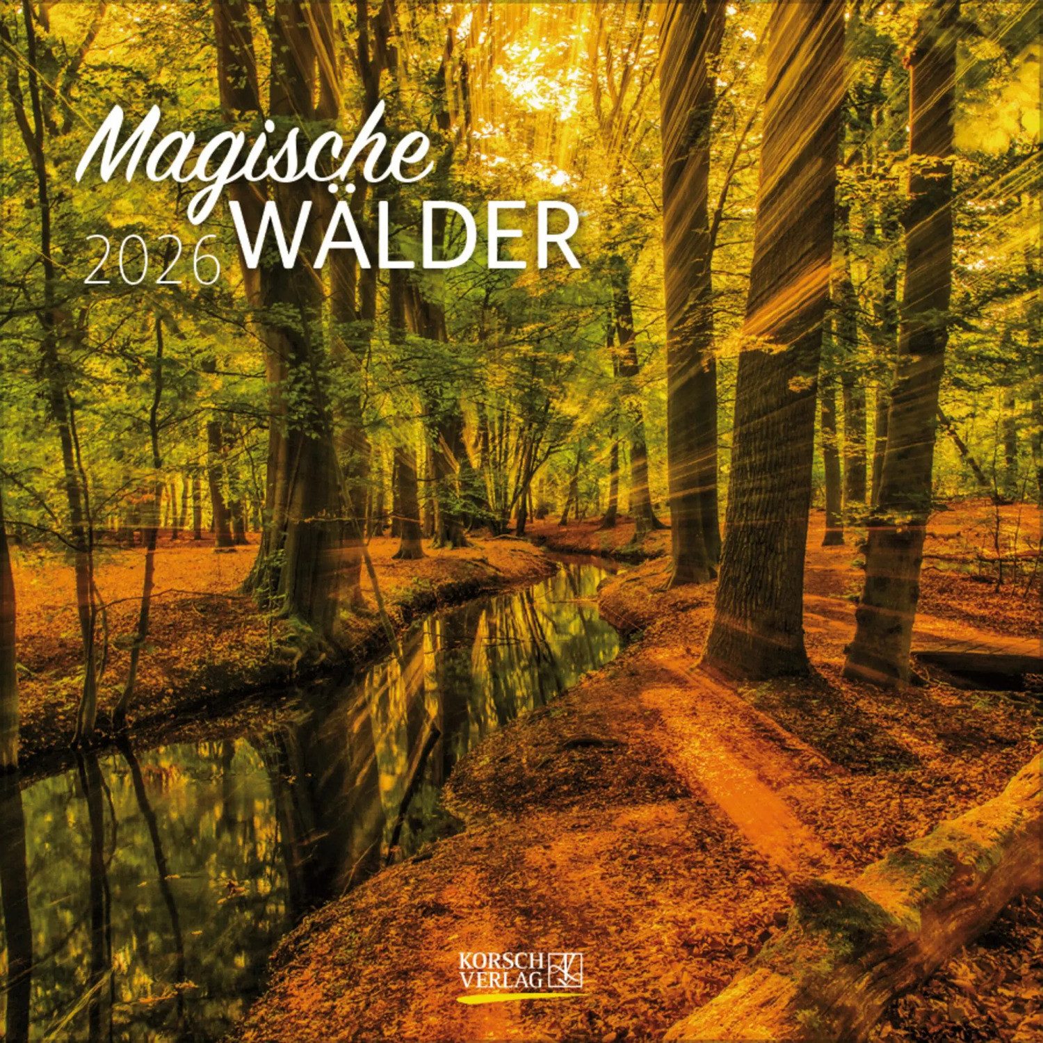 Korsch Verlag Wandkalender Magische Wälder 2026