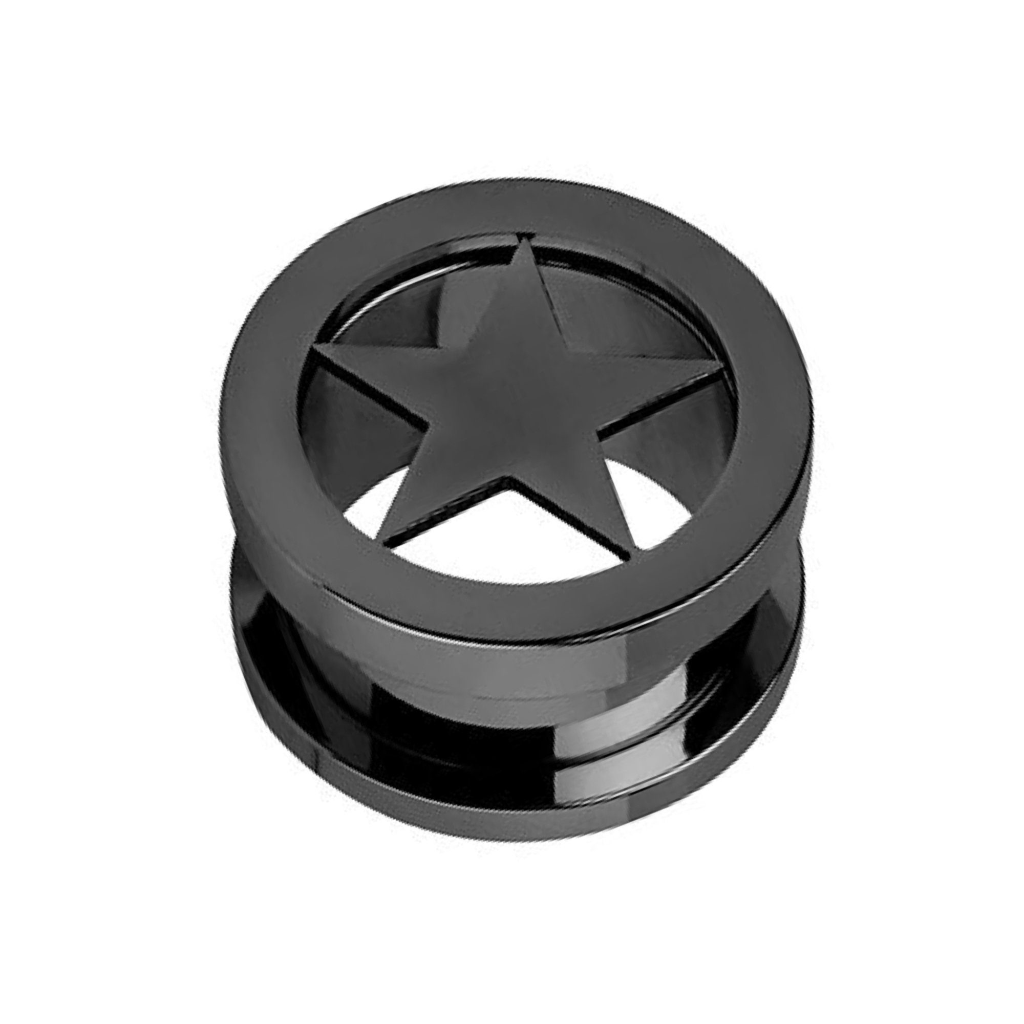 Taffstyle Plug Piercing Schraubverschluss mit Stern günstig online kaufen