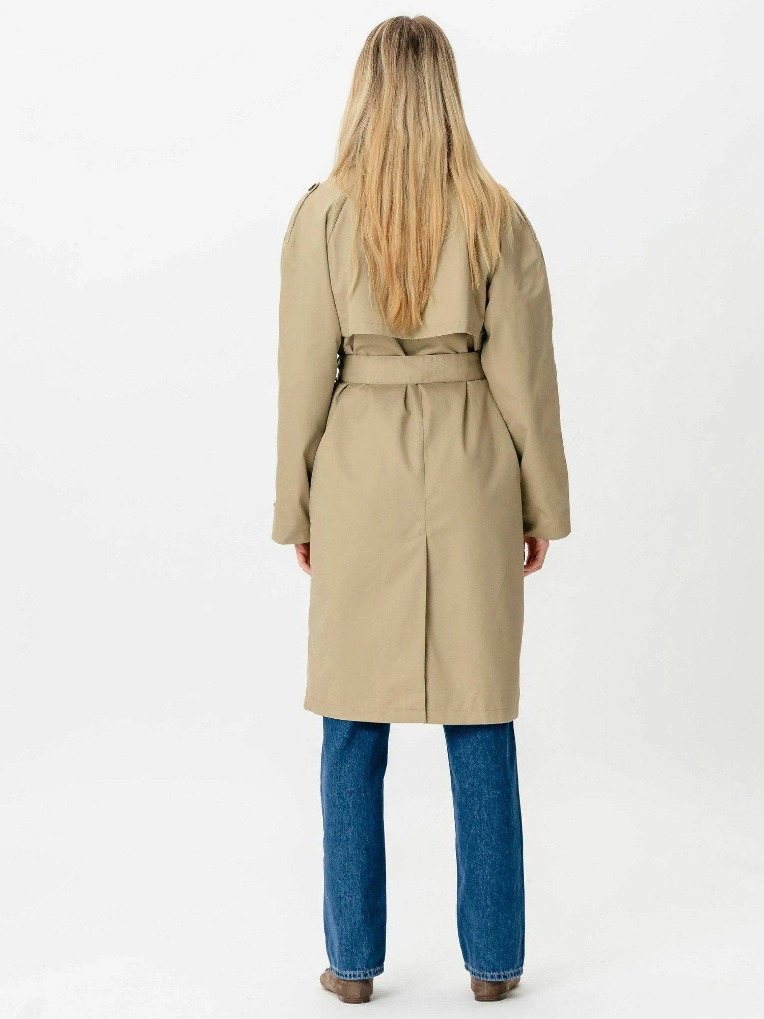 TEESHOPPEN Kurzmantel TEESHOPPEN Coat Linea Trenchcoat – Bild 2 von 5