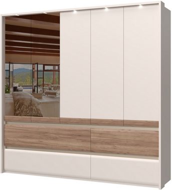Places of Style Kleiderschrank Invictus UV lackiert, mit LED Beleuchtung, Soft-Close Funktion