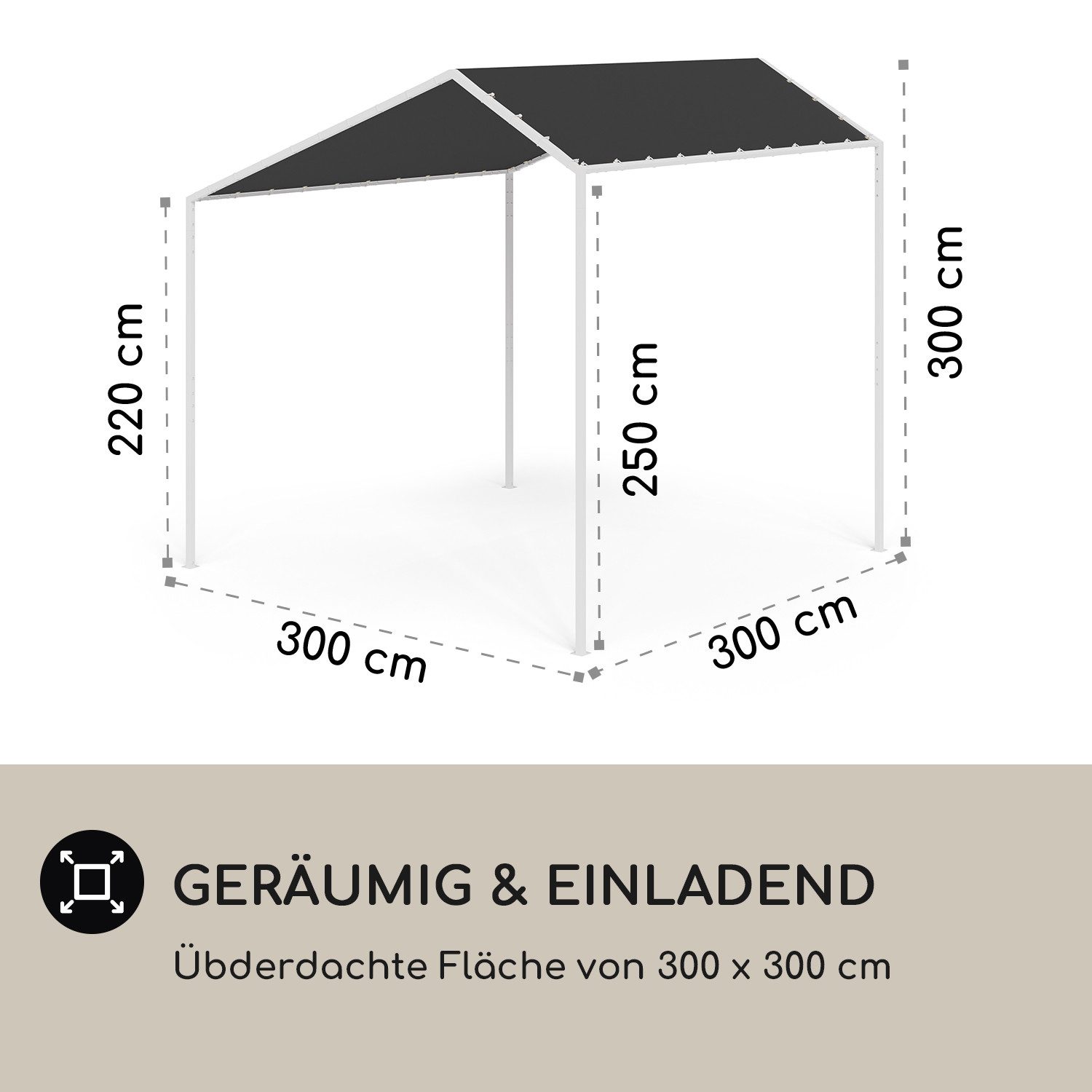 blumfeldt Pavillon La Rochelle Gazebo, (Set, Set), Terrassenüberdachung Grillpavillon Gartenpavillon Sonnenschutz