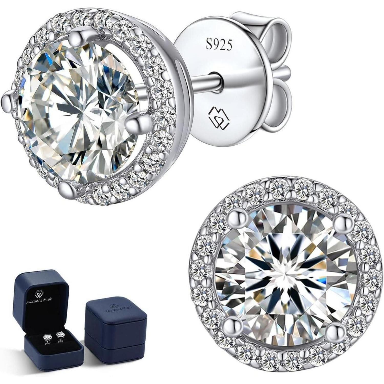 LuxusKollektion Schmuckset Ohrringe Ohrstecker Moissanite 1 Karat(0,5ct*2)- günstig online kaufen