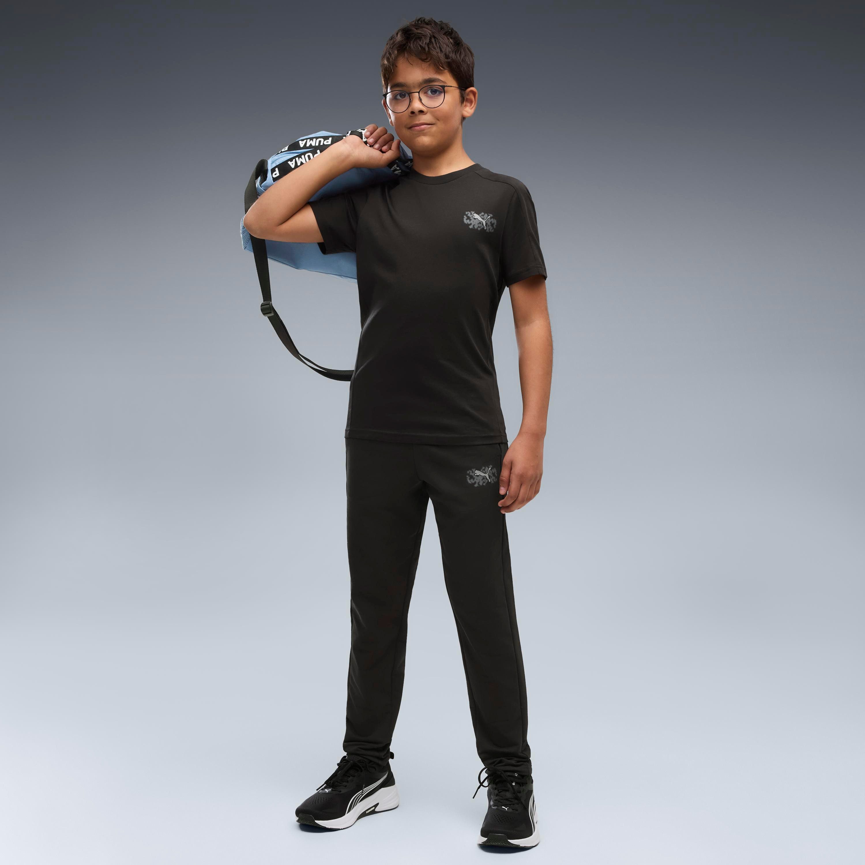 PUMA T-Shirt ACTIVE SPORTS SMALL GRAPHIC TEE B Regular Fit, kurze Ärmel, sportlicher Stil, für Jugendliche – Bild 3 von 5