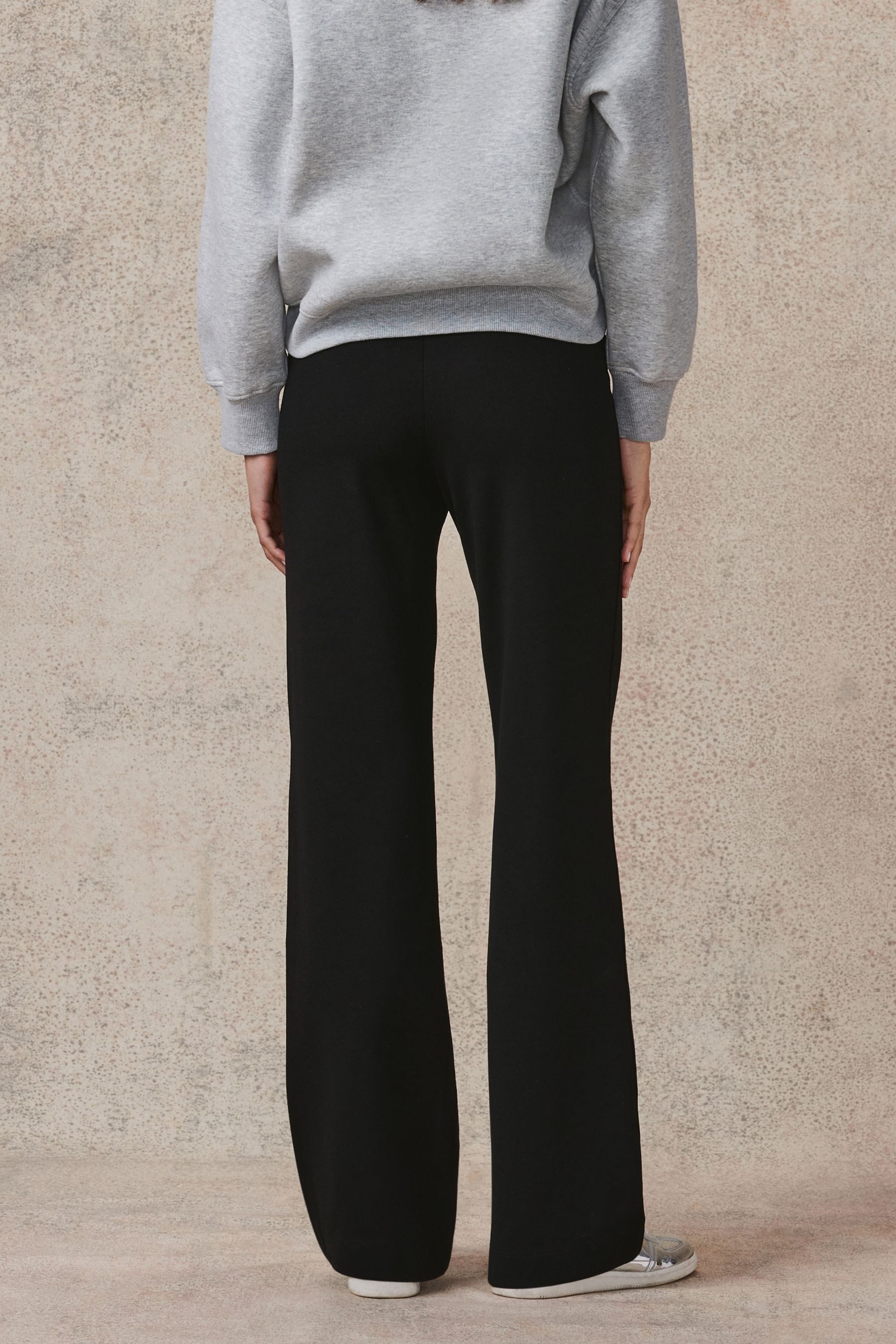 Next Jerseyhose Nahtlos Ponte-Hose mit weitem Bein – Kurzgröße (1-tlg)