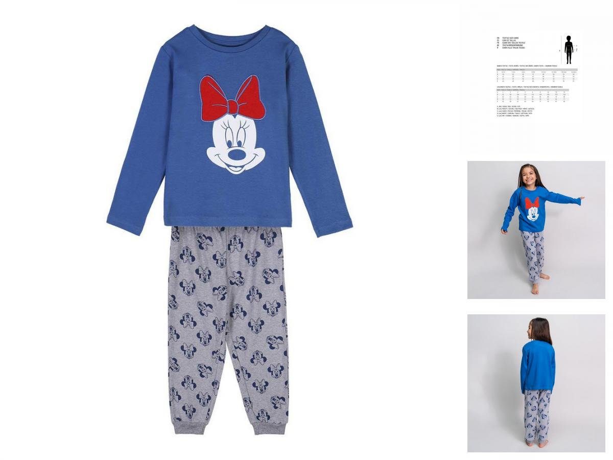 Disney Minnie Mouse Pyjama 6 Jahre Kinder Langarm Pyjama 2 Teiler Schlafanzug Nachtwäsche Minnie