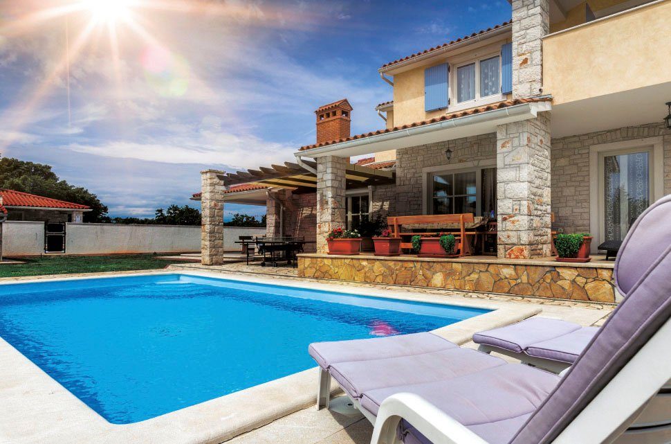 KWAD Pool Styroporsteinpool mit Ecktreppe (Set, 4-tlg), BxLxH: 400x800x150 cm, Ecktreppe rechts in weiß