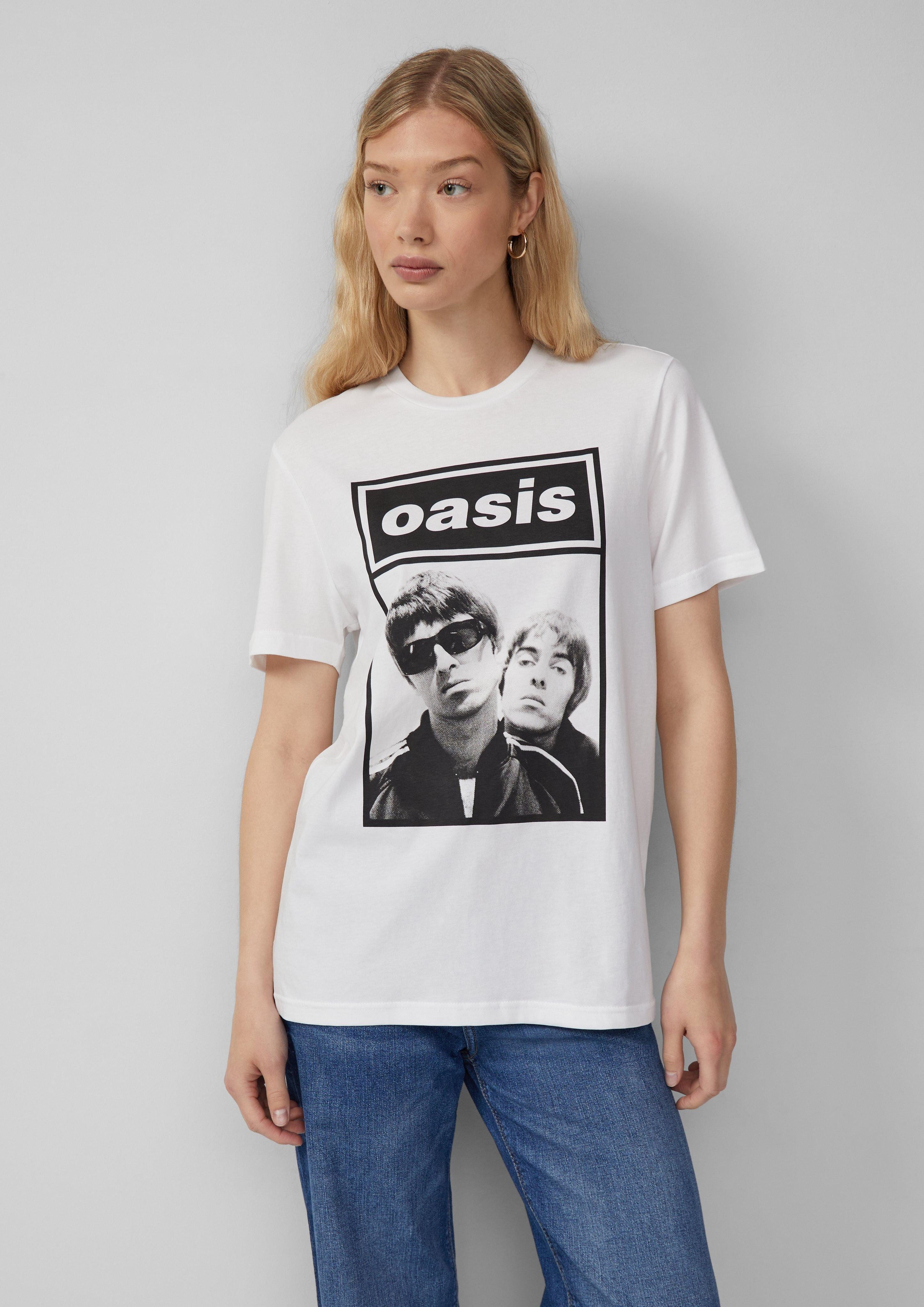 QS Kurzarmshirt Oasis® Band-Shirt günstig online kaufen