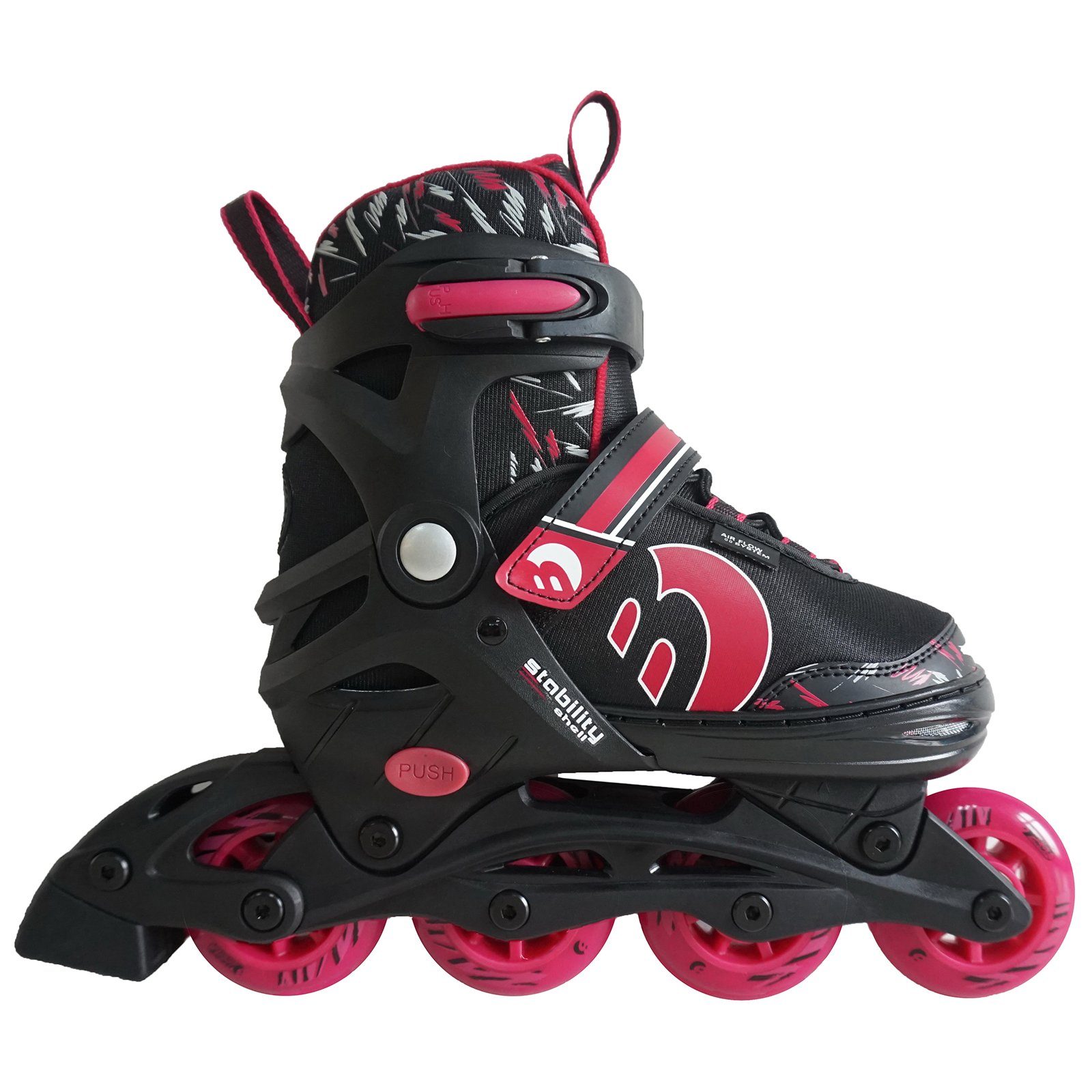 Best Sporting Schlittschuhe Inline Ролики Kinder, verstellbar, ABEC 7, grün, türkisblau oder pink
