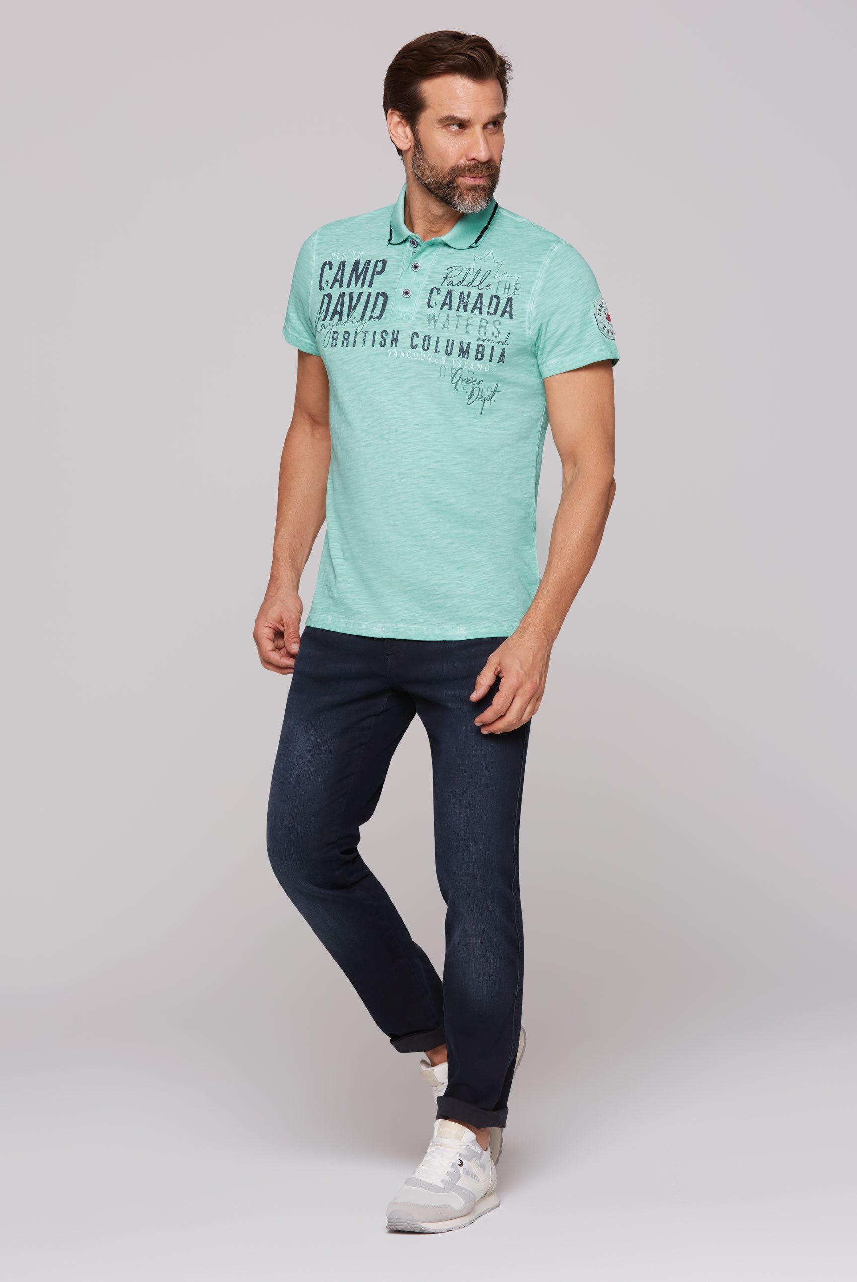 CAMP DAVID Poloshirt aus Baumwolle