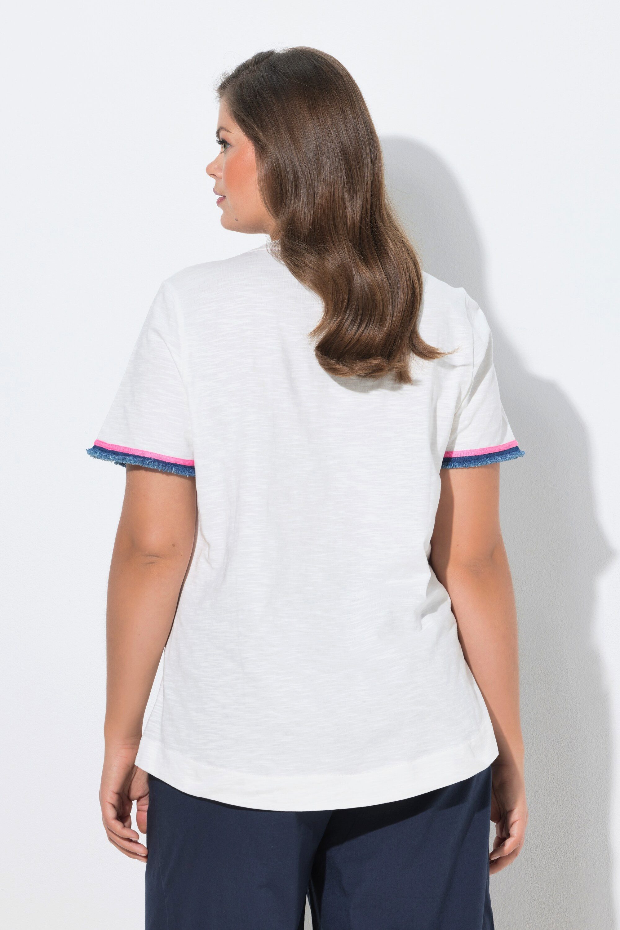 Laurasøn T-Shirt Shirt Rundhals 1/2 Arm Print