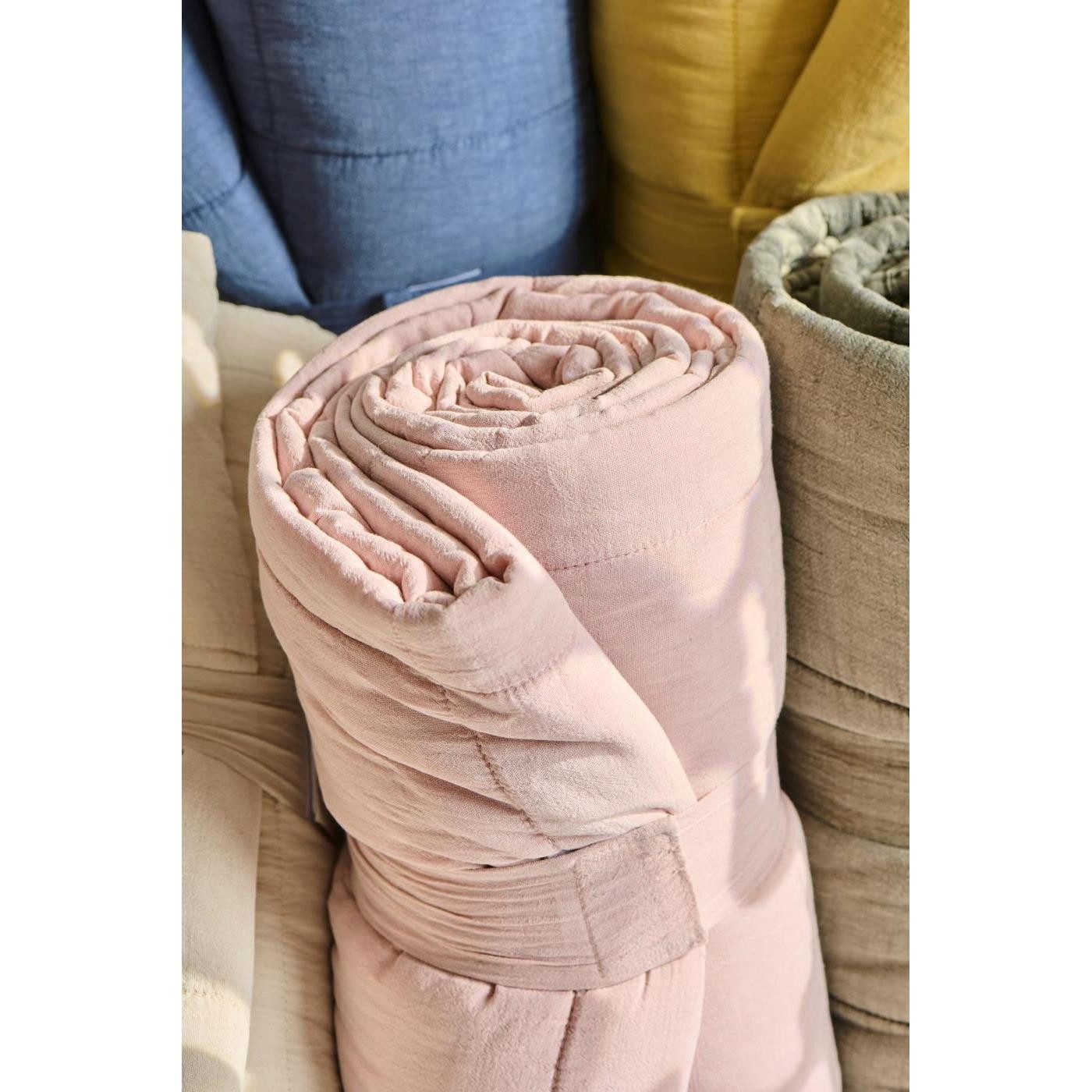 Wohndecke Ib Laursen Tagesdecke Quilt Klassisch Rosa (130x180cm), Ib Laursen