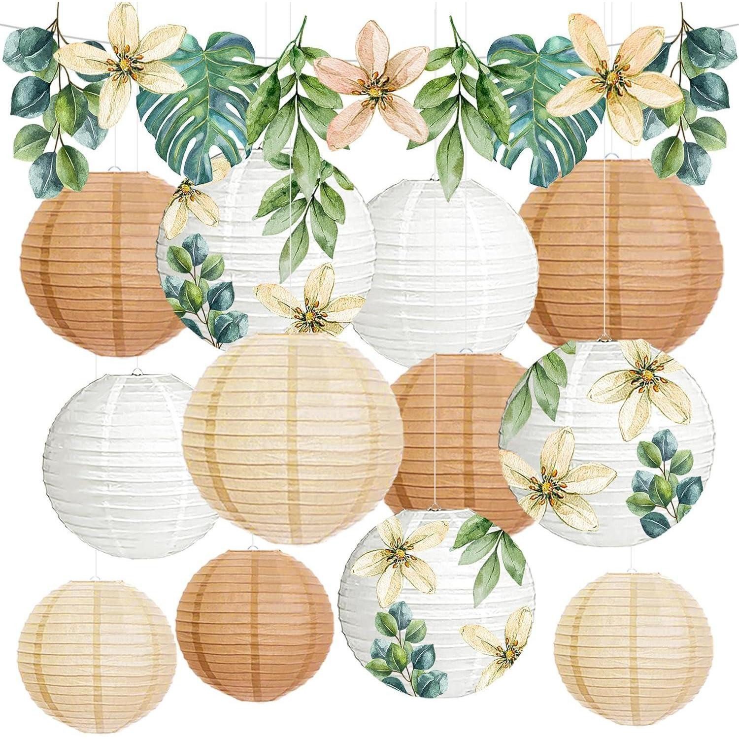 LuxusKollektion Papierlaterne Lampions Papierlaternen Boho Deko Hochzeit 13 Stüc