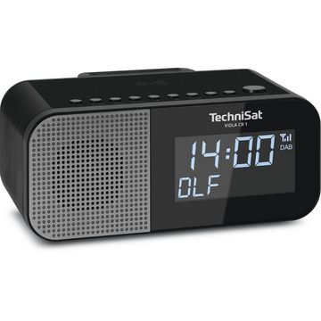 TechniSat VIOLA CR 1 D TechniSat Wireless Charging Display UKW-Radio Digitalradio (DAB) (DAB+ Digitalradio, Uhr- und Datumsanzeige, Zwei Radiowecktimer möglich)