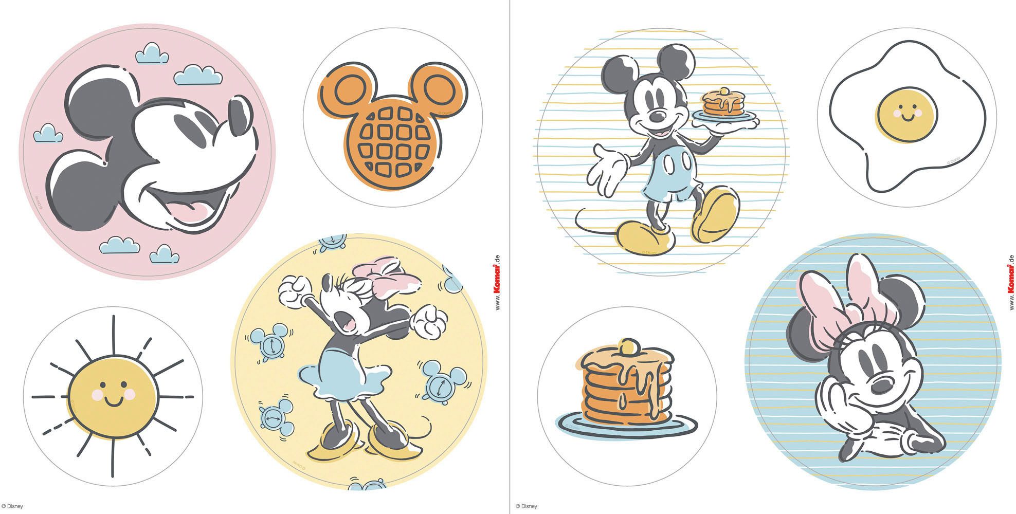 Komar Fensterdekoration Disney Micky und Minnie