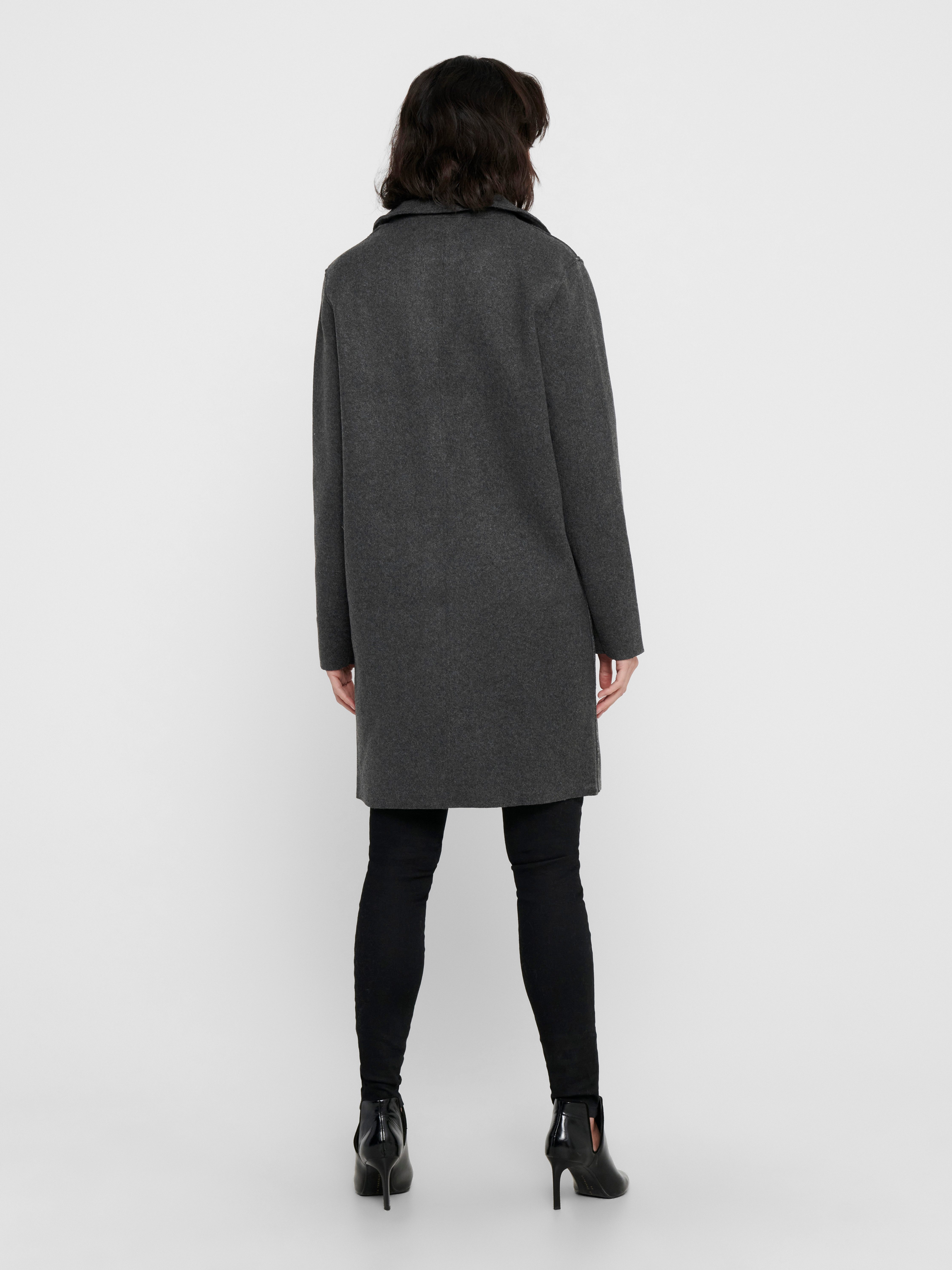 ONLY Langmantel ONLCARRIE BONDED COAT OTW NOOS Polyester, lässig weit