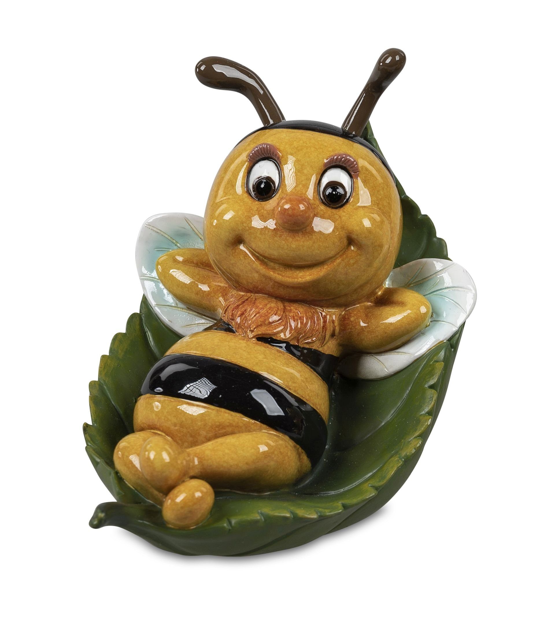 Biene in im verschiedenen liegend Small-Preis Ausführungen oder Blatt Dekofigur sitzend