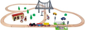 Eichhorn Spielzeug-Eisenbahn Bahnset mit Brücke, (Set, 55-tlg), FSC®- schützt Wald - weltweit