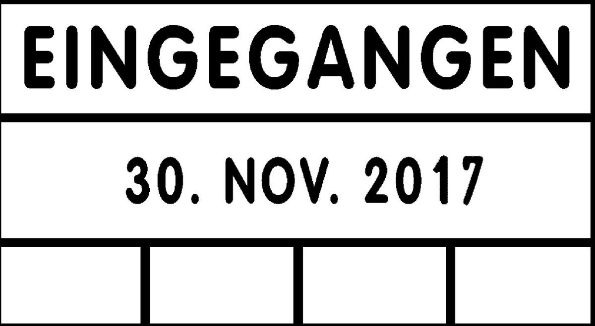 Thumbnail - TRODAT Stempel Datumstempel mit Textplatte Eingegangen 2910/C6