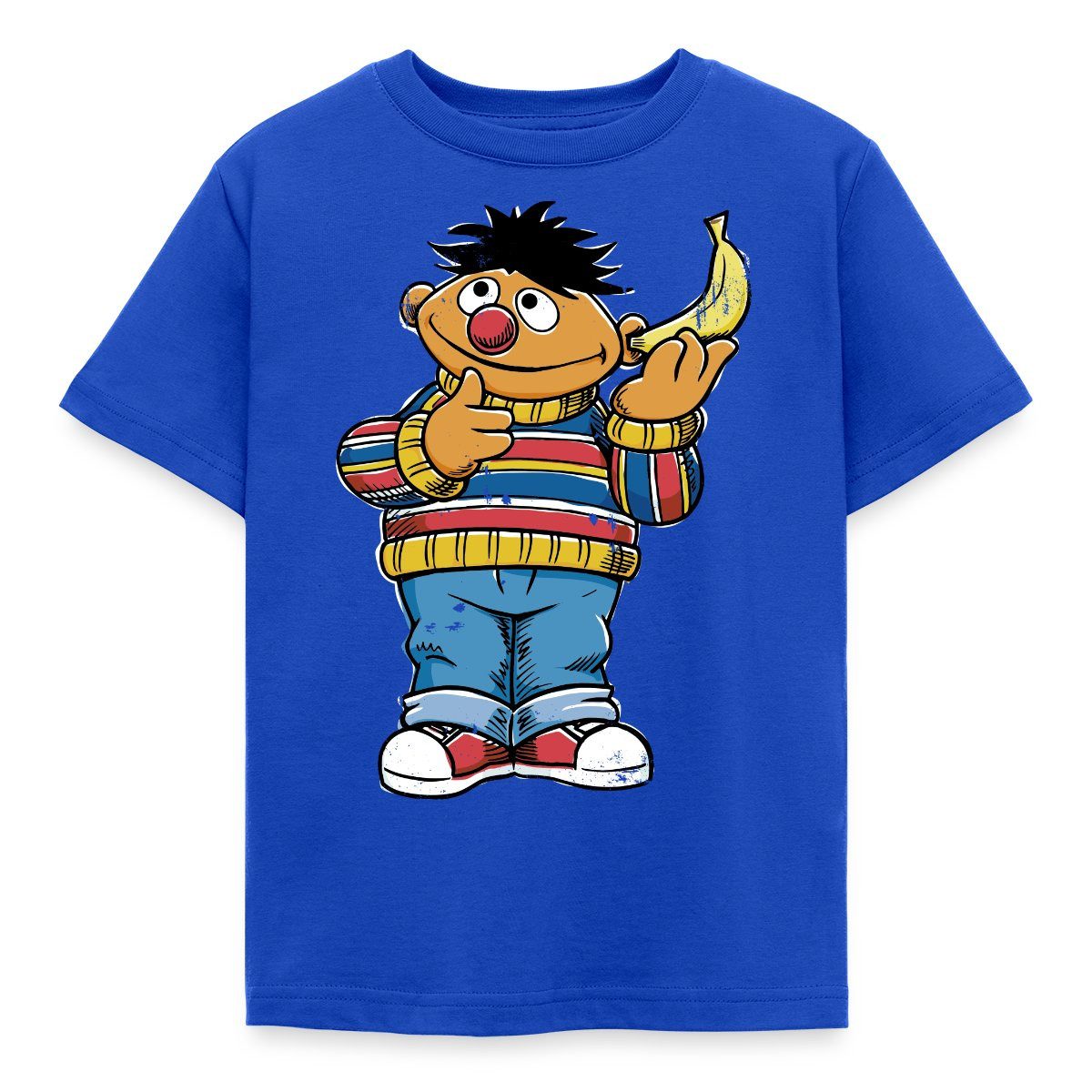 T-Shirt Sesamstraße Ernie am Bananentelefon Kinder T-Shirt