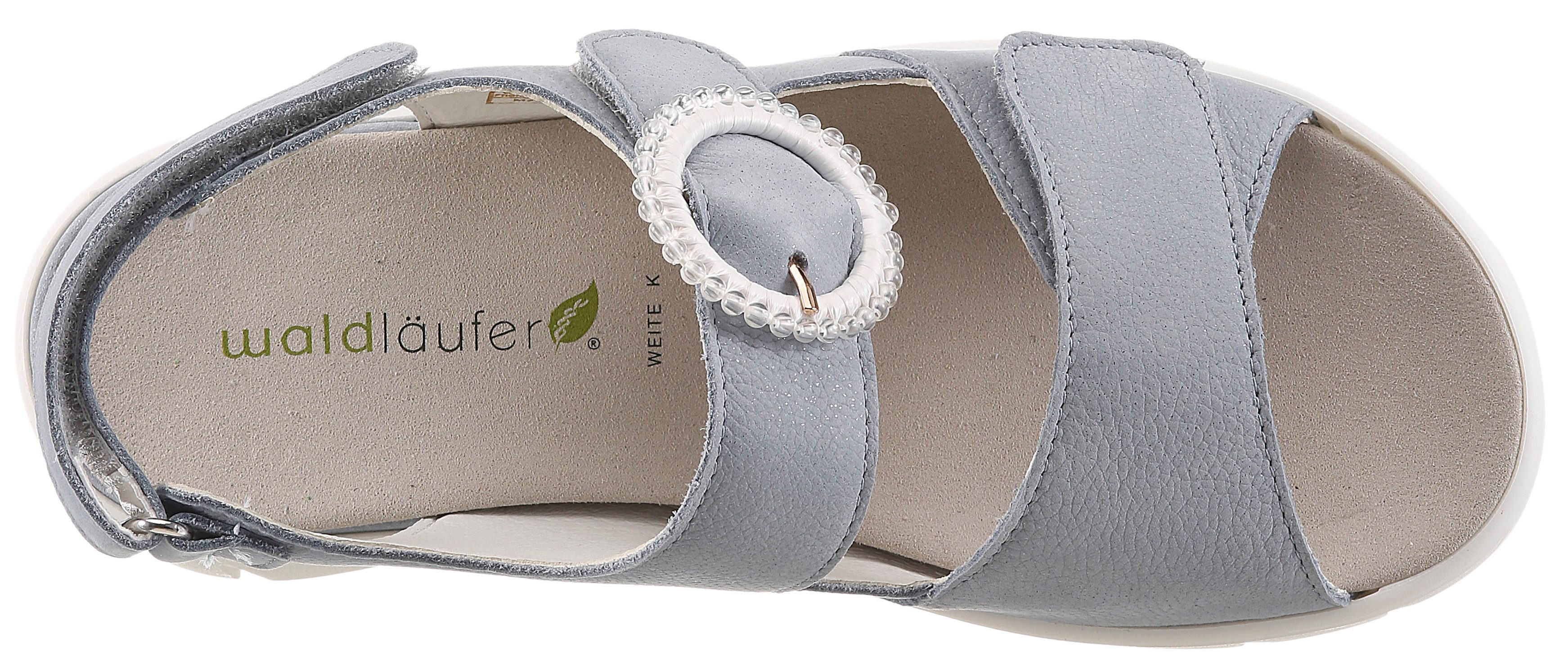 Waldläufer K-ADEA Sandale Sommerschuh, Keilsandalette mit Klettverschlüssen, K-Weite