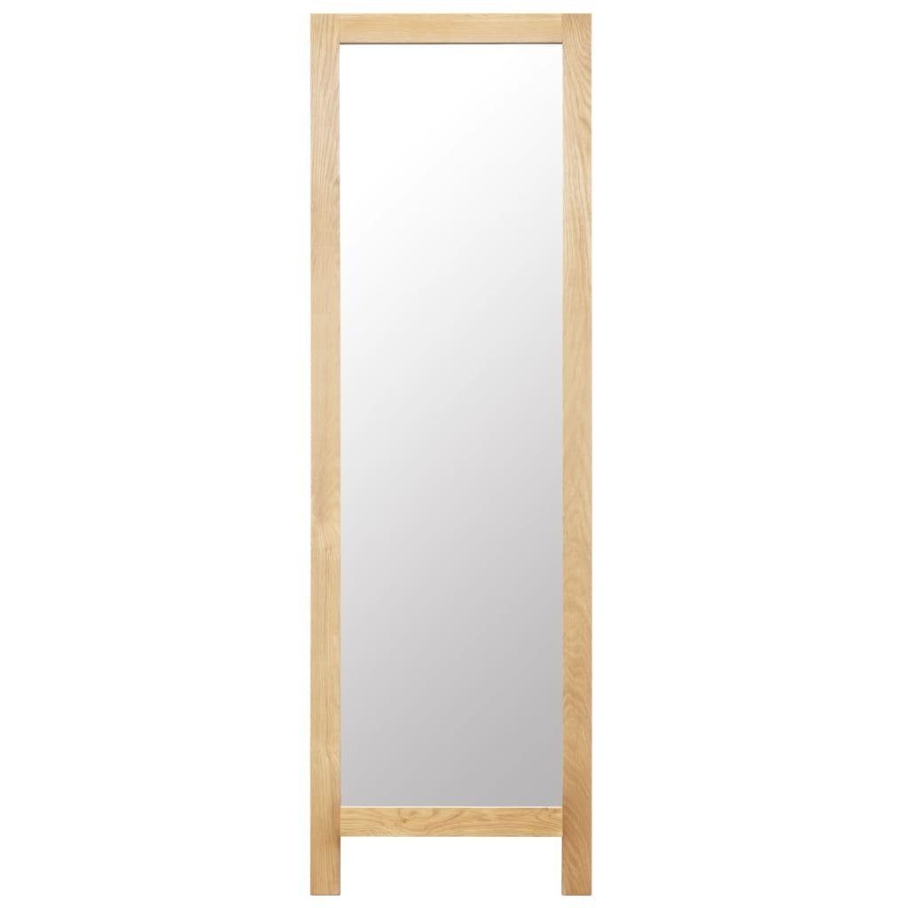 furnicato Wandspiegel 46,5 Standspiegel 48 x 150 cm Massivholz Eiche x