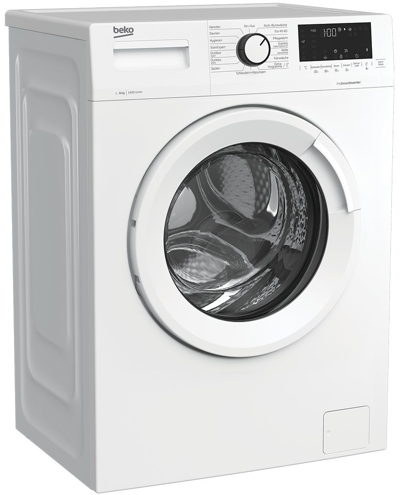 BEKO Waschmaschine WML8146T5STR1 7001440074, 8 kg, 1400 U/min, Mengenautomatik, AddXtra Nachlegefunktion, Bluetooth, Pet Hair Removal