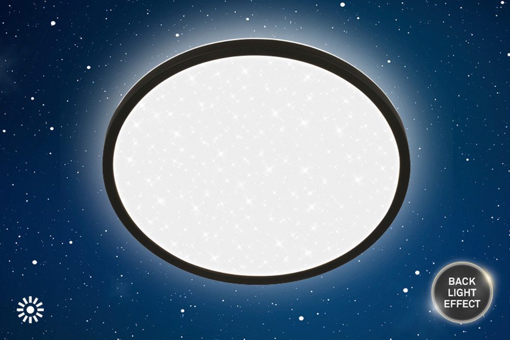 Briloner Leuchten LED Panel SLIM, LED fest integriert, 29,3x4 cm, Wohnzimmer, Schlafzimmer, Flur, Büro