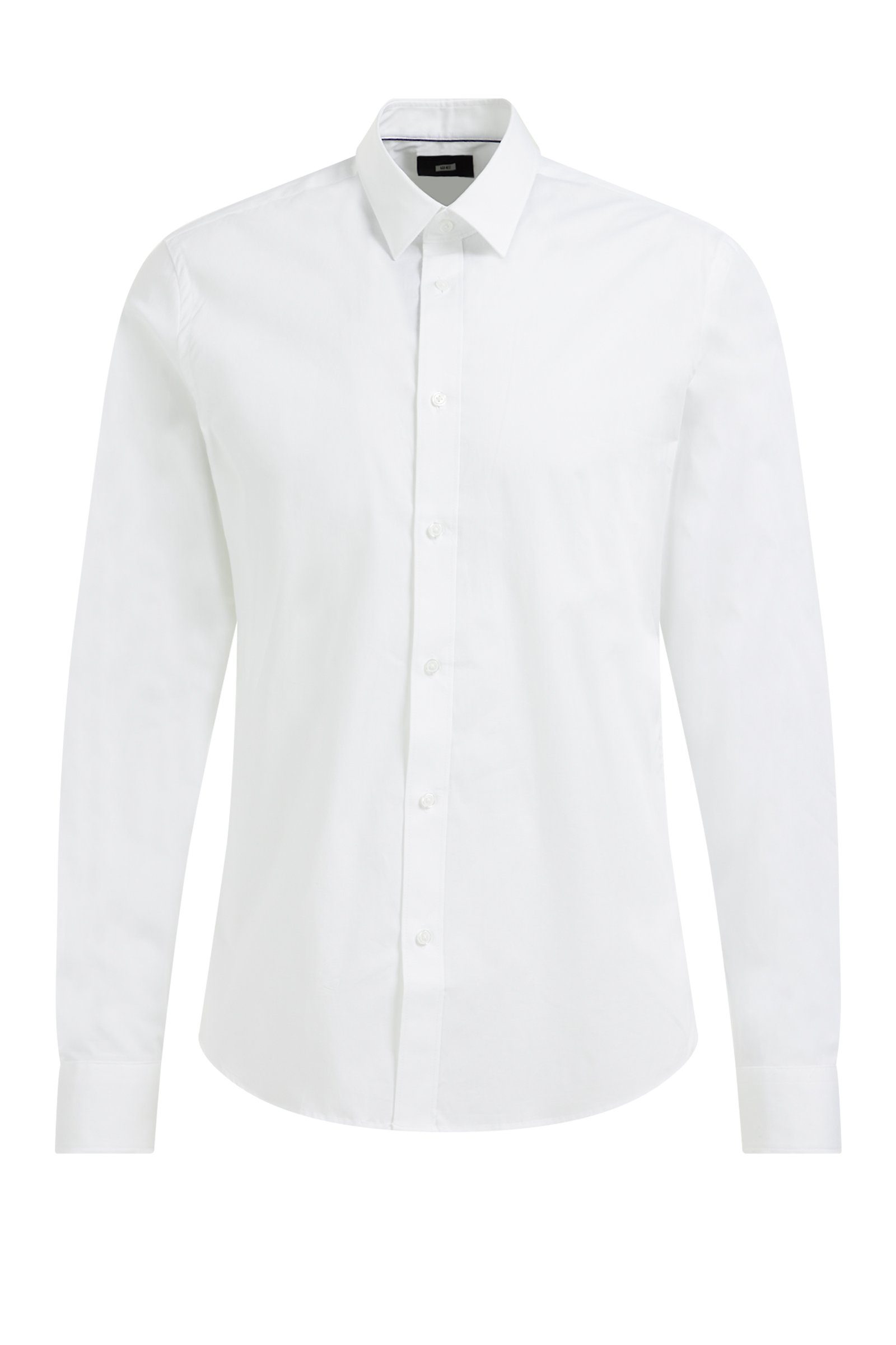 Weiß Fashion (1-tlg) Businesshemd WE