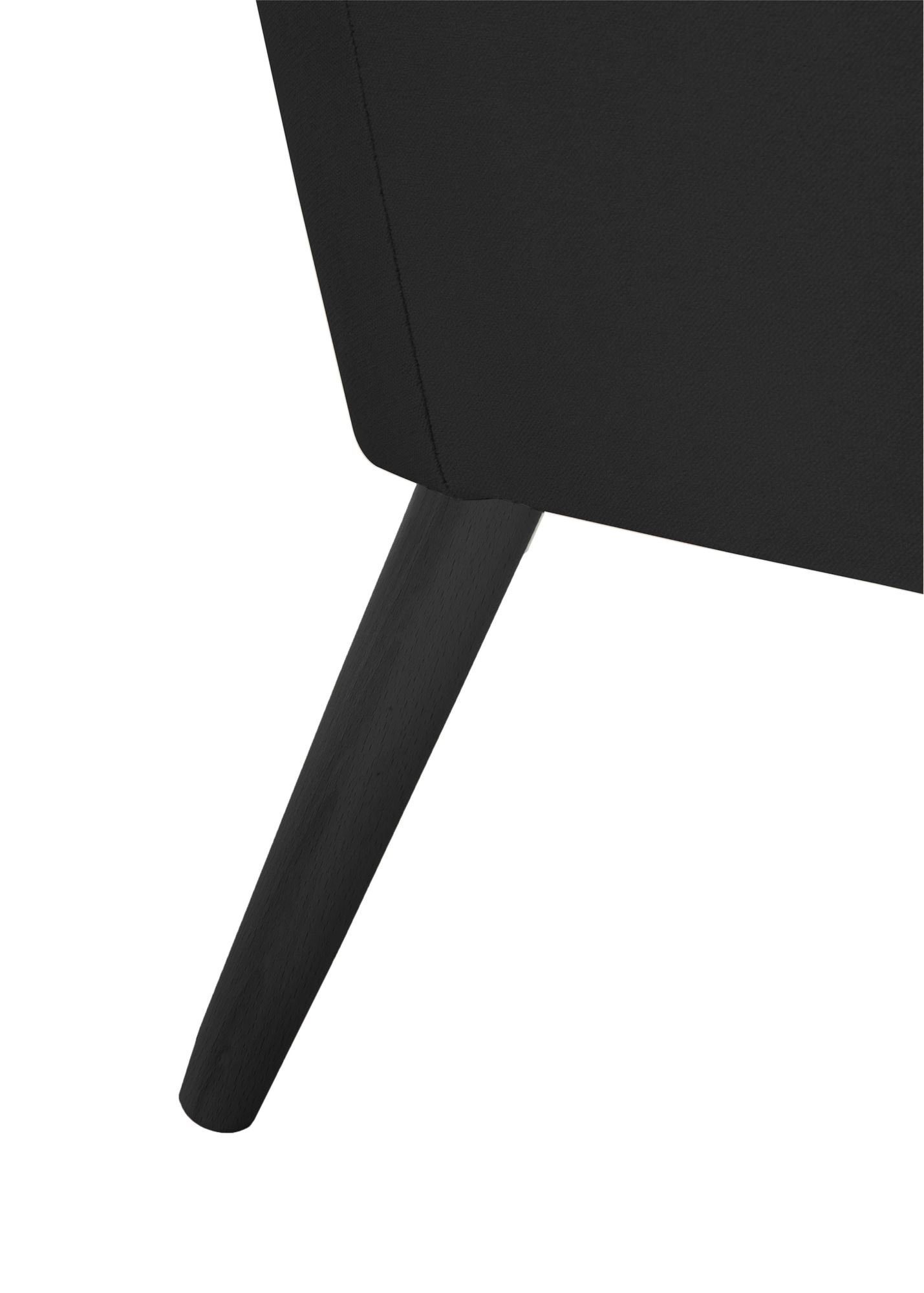 schwarz aufm verarbeitet,bequemer 21064 Sessel Sitz schwarz / Samtvelour Kachka (Sparpreis Bezug inkl. 58 Kessel Kostenlosem Buche 1-St), Sessel Versand, hochwertig