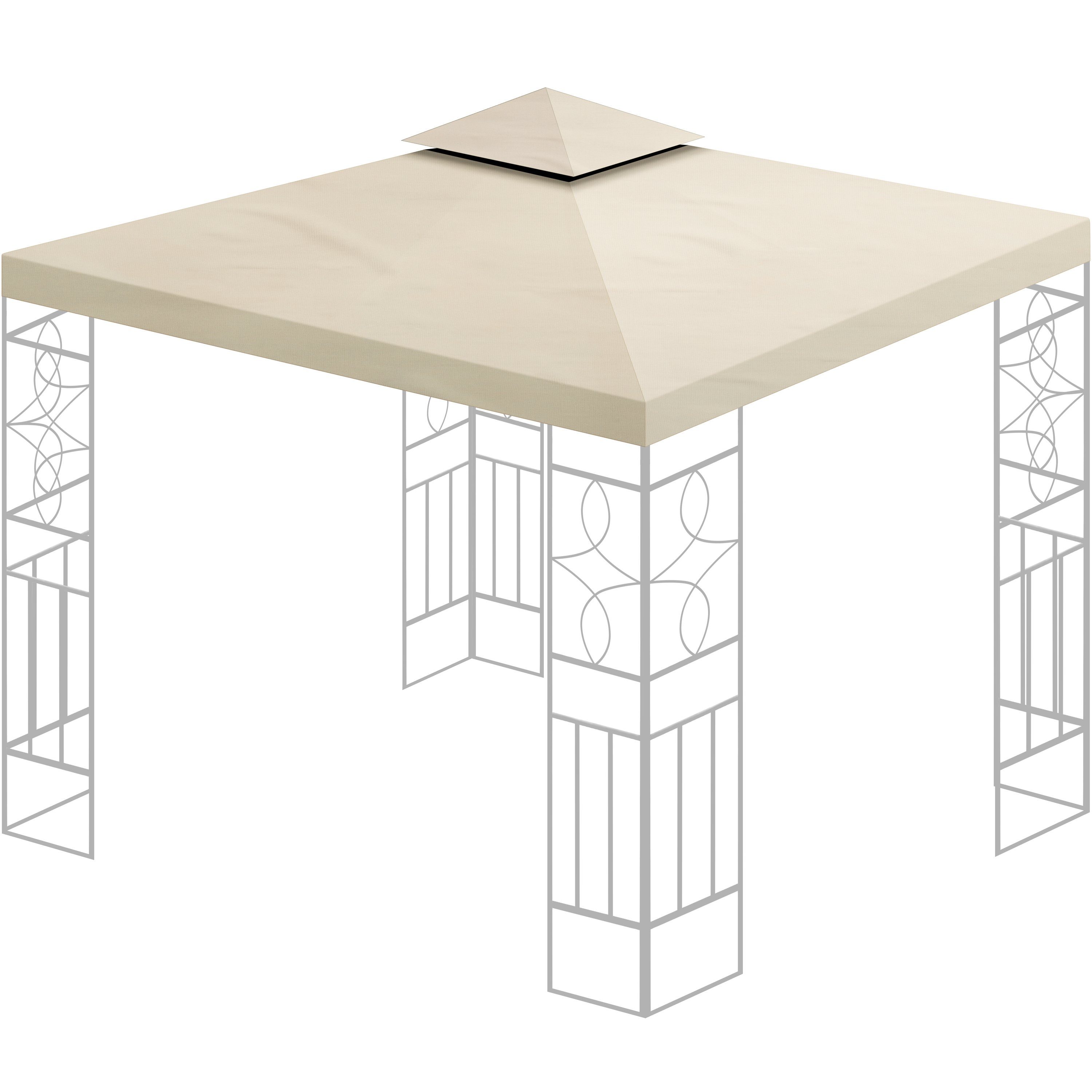 habeig Pavillon-Ersatzdach Pavillondach Ersatzdach 360g/m² PVC günstig online kaufen