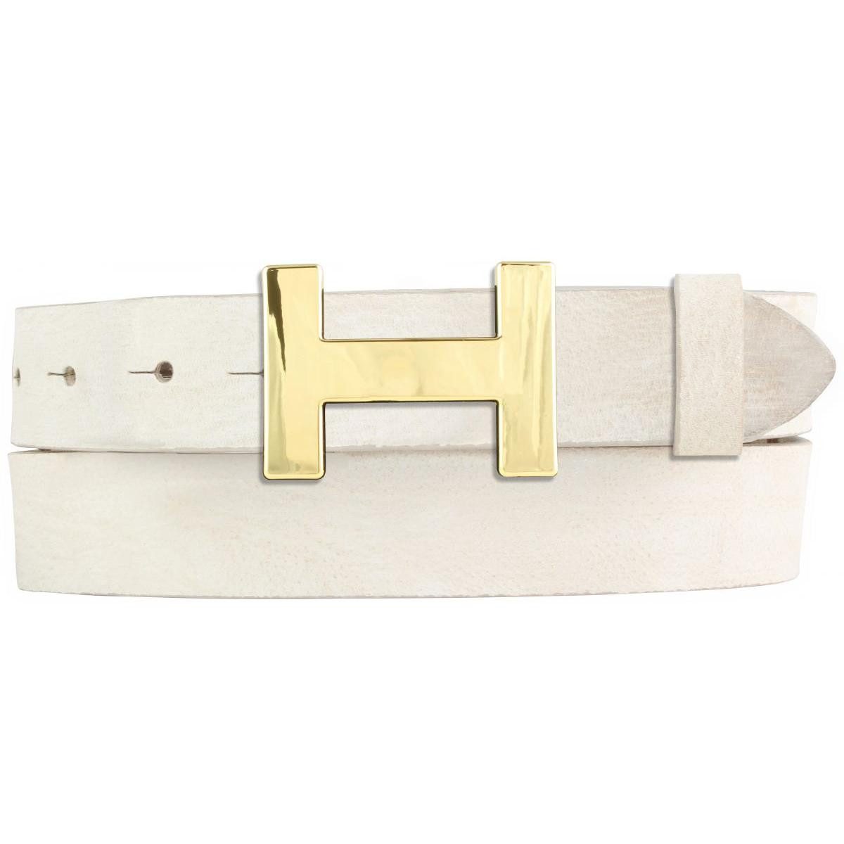 Ledergürtel Damen-Gürtel HERMINE aus weichem Vollrindleder Vintage-Look 3 cm, Led
