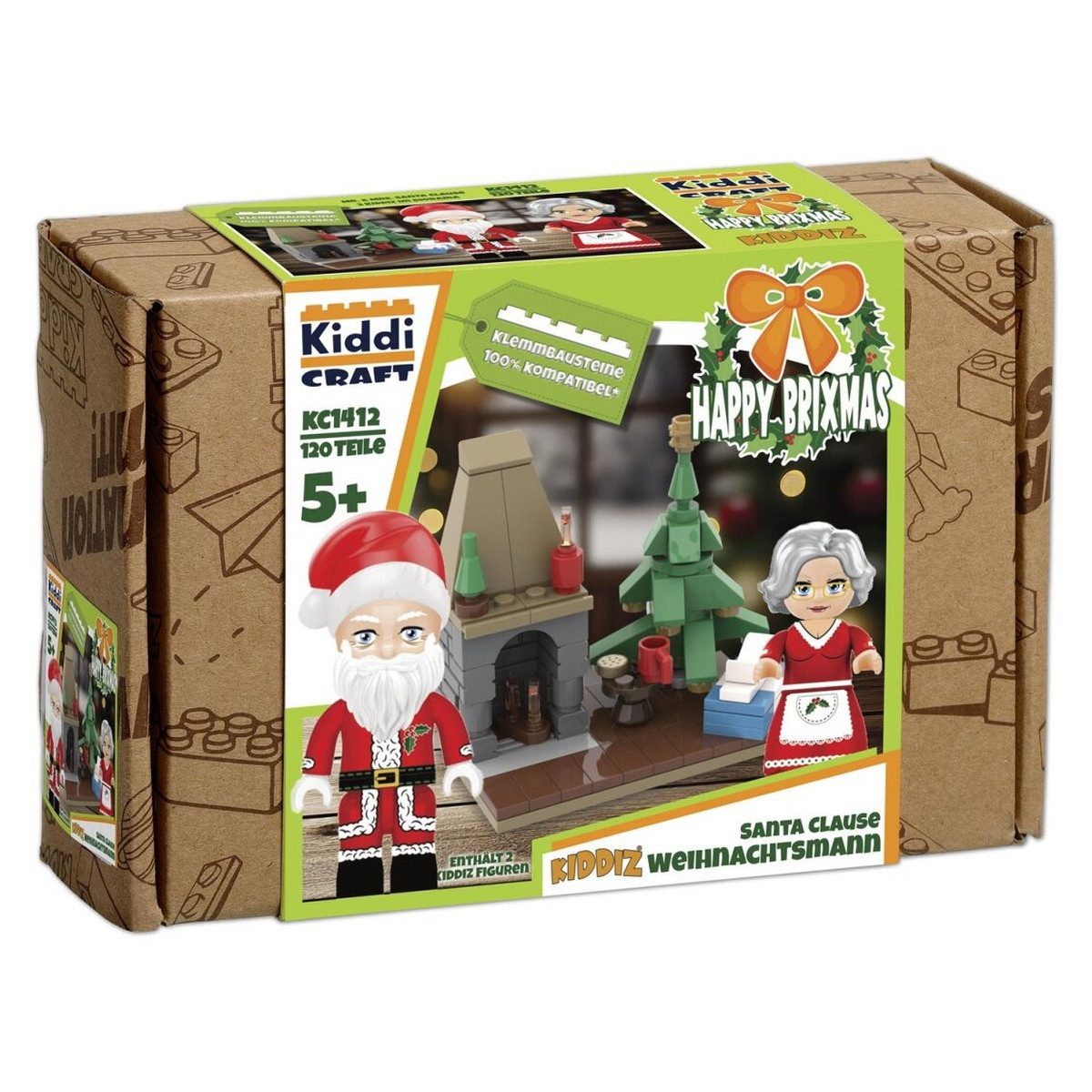 Wisam Kiddicraft KC1412 KIDDIZ Figuren-Pack: Weihnachtsmann Spielbausteine