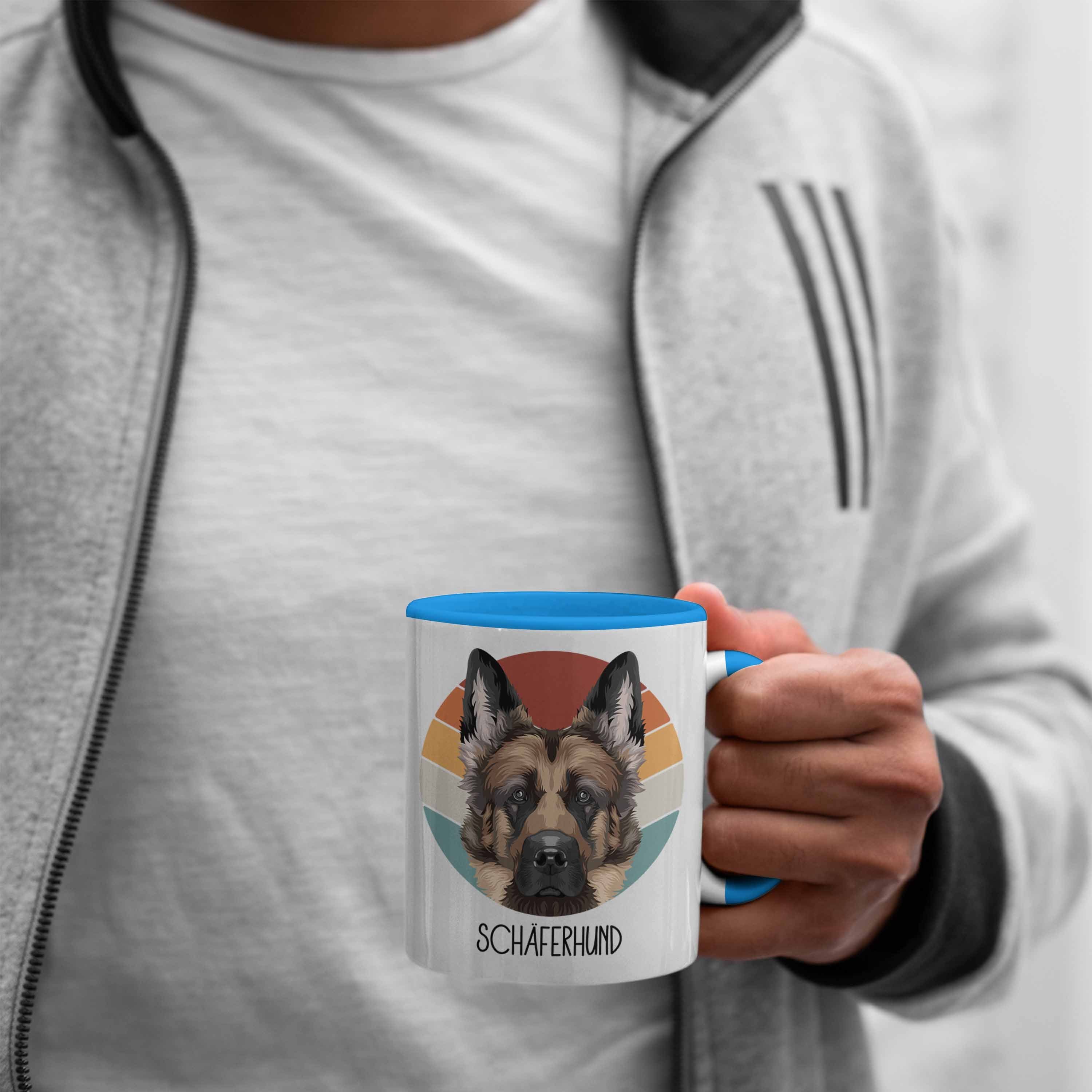Schäferhund Besitzer Lustiger Geschenk Spruch Geschenkidee Blau Trendation Schäf Tasse Tasse