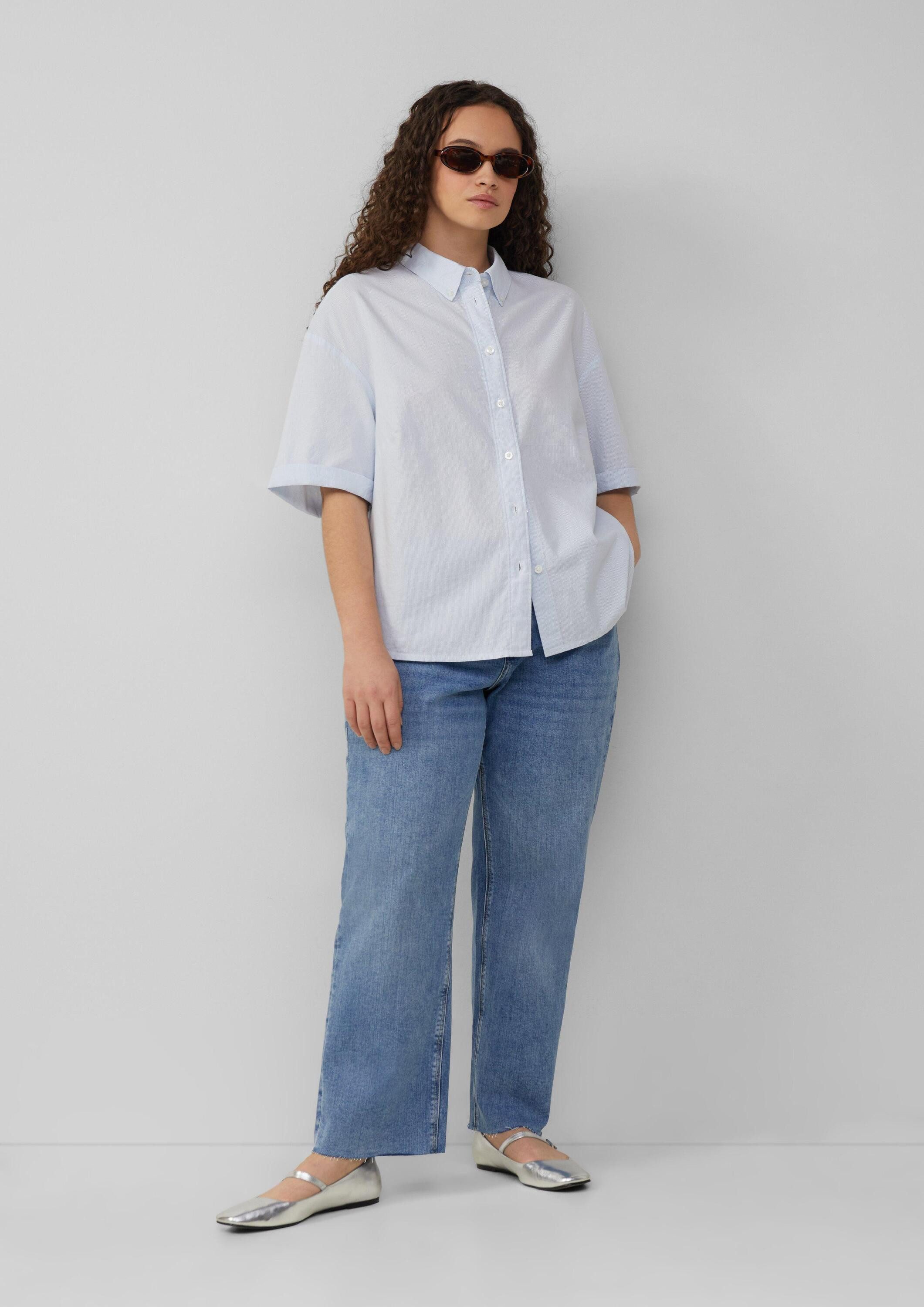 QS Kurzarmbluse Bluse Bluse