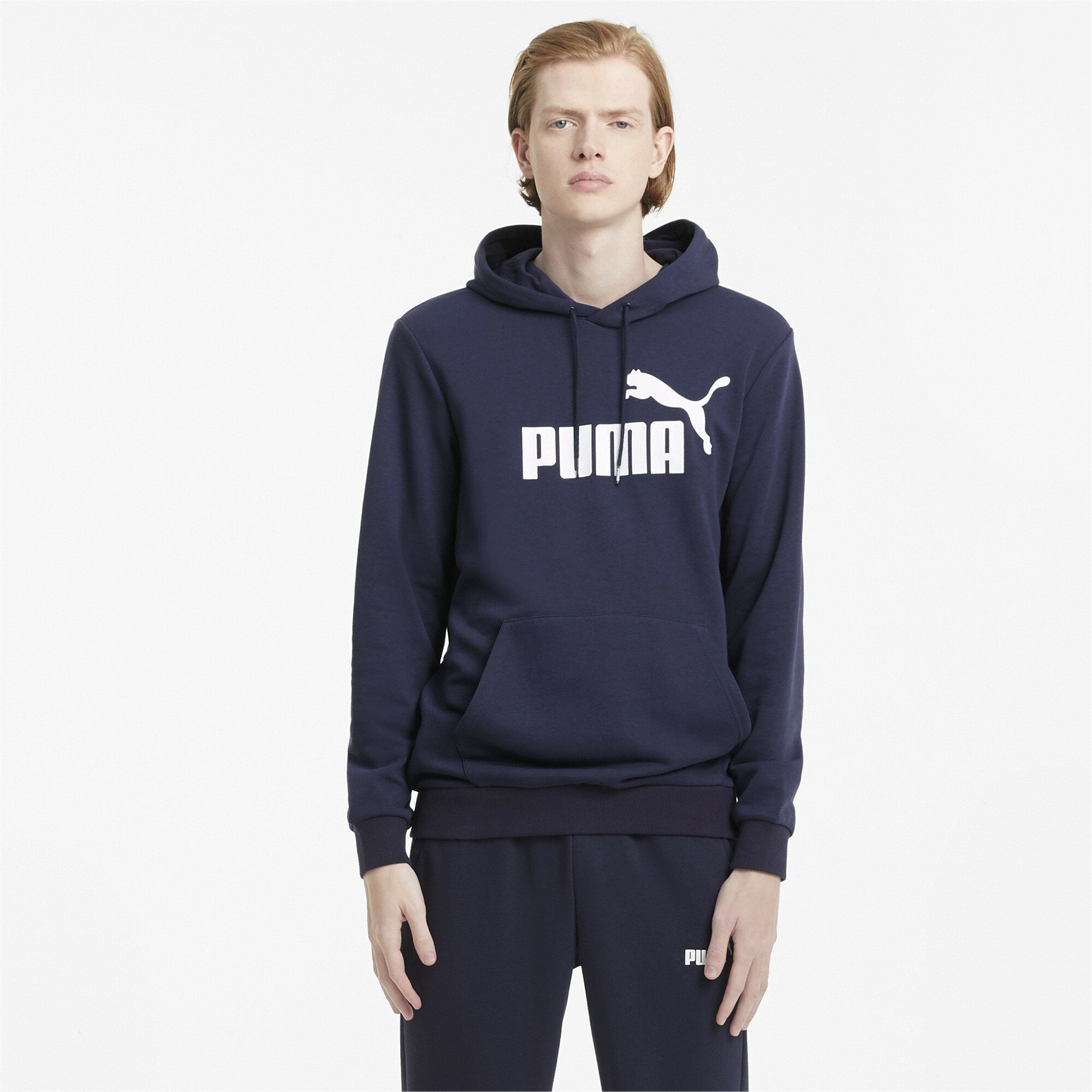 Herren Pullover PUMA Sweater Essentials Big Logo Herren Hoodie Regular