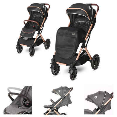 Lorelli Kinder-Buggy Kinderwagen Storm, Buggy, Fußabdeckung, PU-Räder, Sonnendach, verstellbar