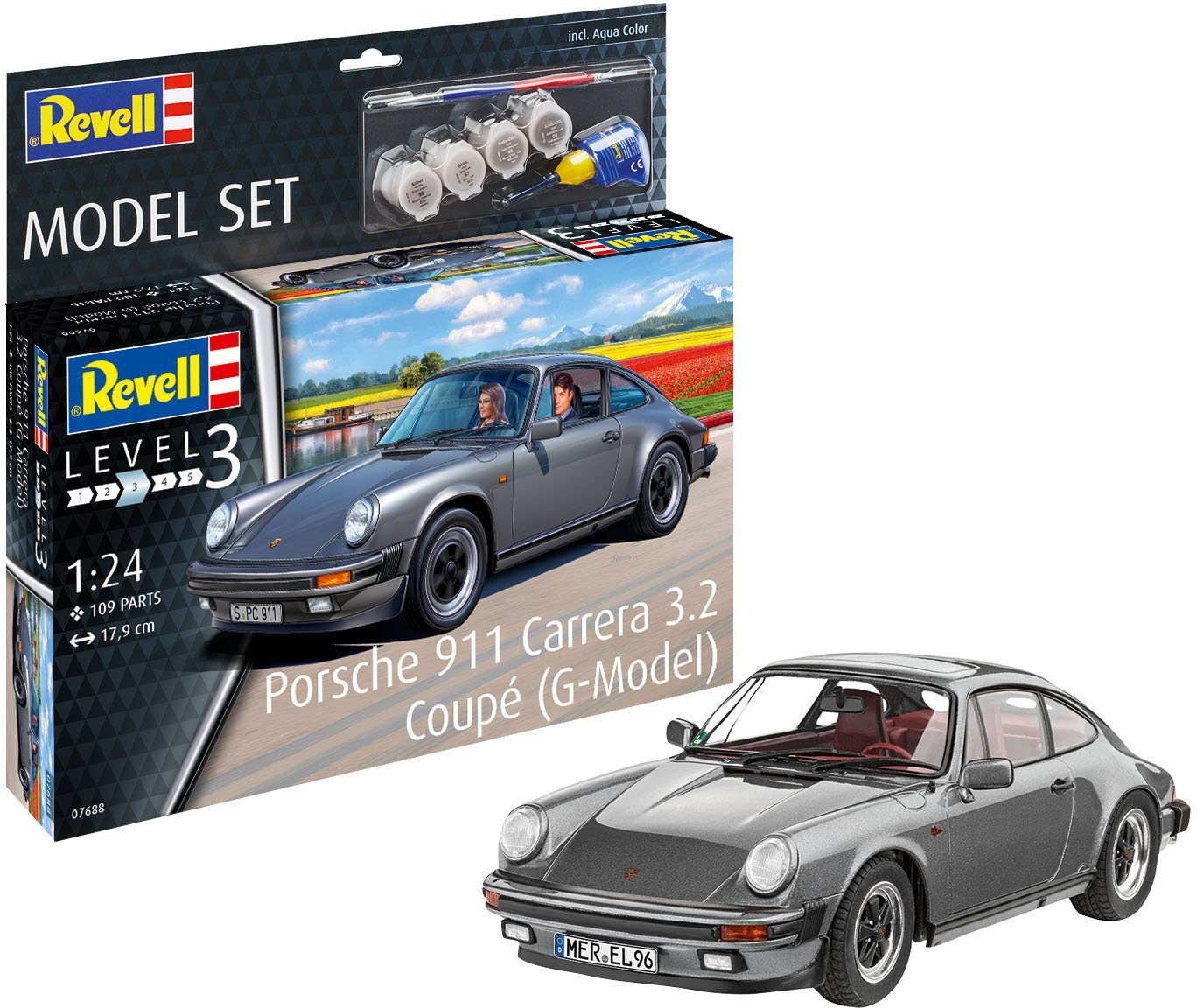 Revell® Modellbausatz Porsche 911 Carrera Coupé, Maßstab 1:24, Made in Europe