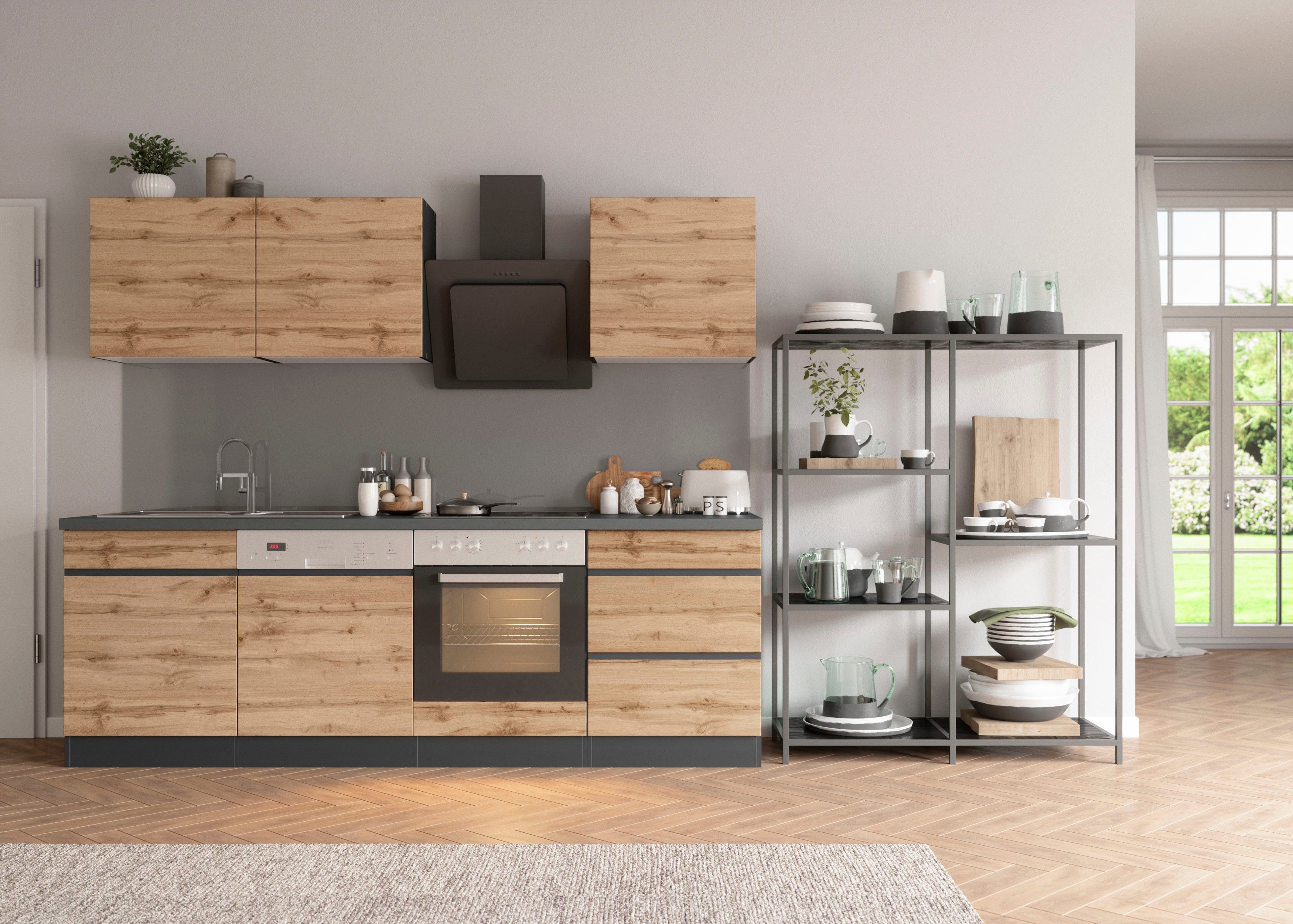 KOCHSTATION Küchenzeile KS-Riesa, Stellbreite 240 cm, günstig online kaufen