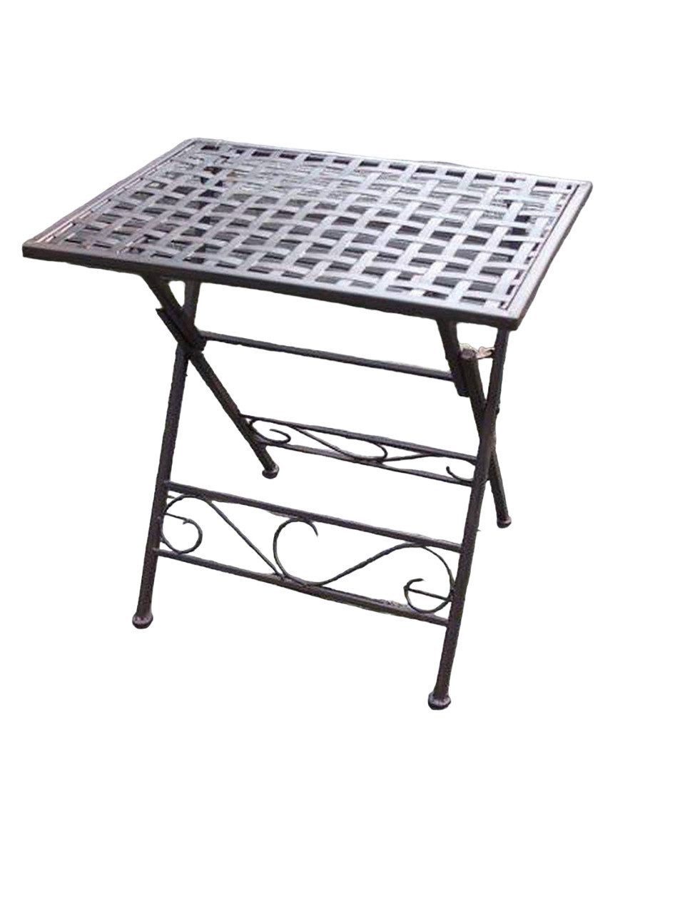 Deko-Impression Beistelltisch Klapptisch, Eisentisch, Beistelltisch, Ablagetisch, 50 x 35 mediterran (1-St)