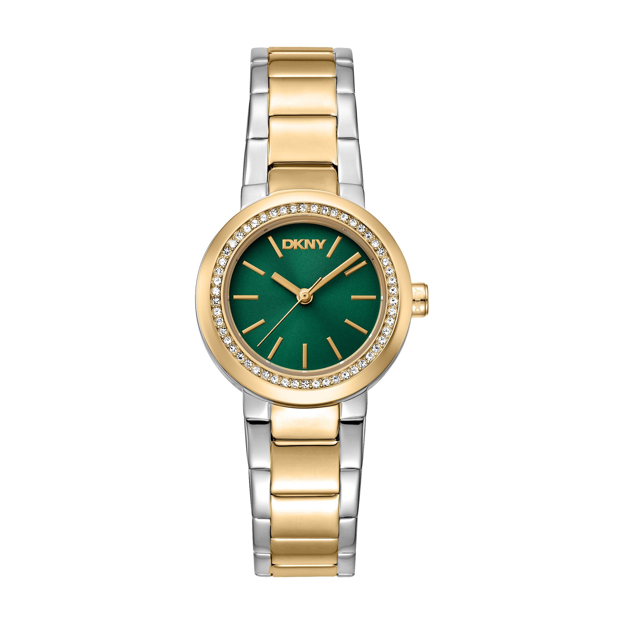 DKNY Quarzuhr Eastside Mini DK1L024M0165, Armbanduhr, Damenuhr, Edelstahlarmband, analog