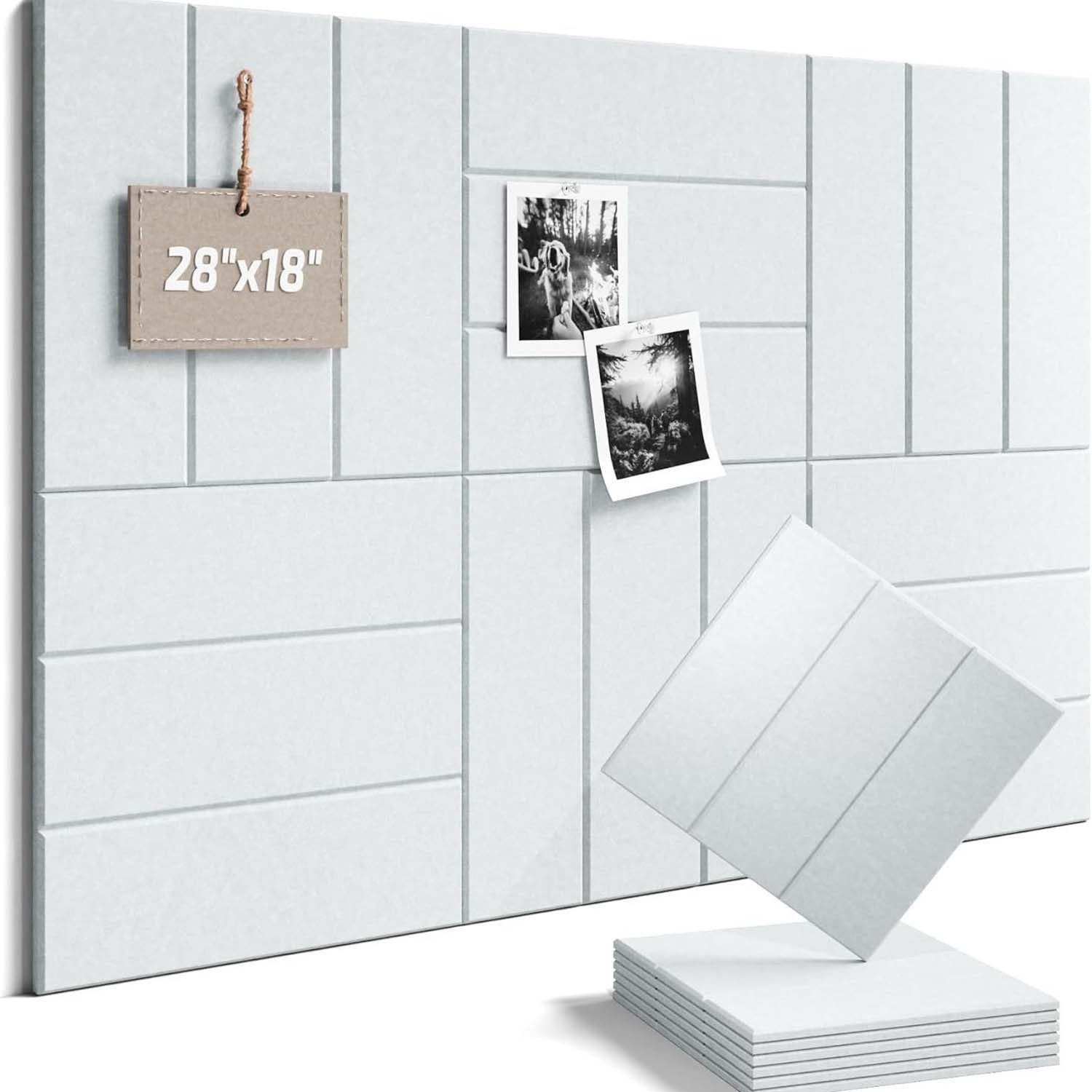 Diwzbyn Pinnwand 12 Stück Filz Pinnwand Memoboard Selbstklebend