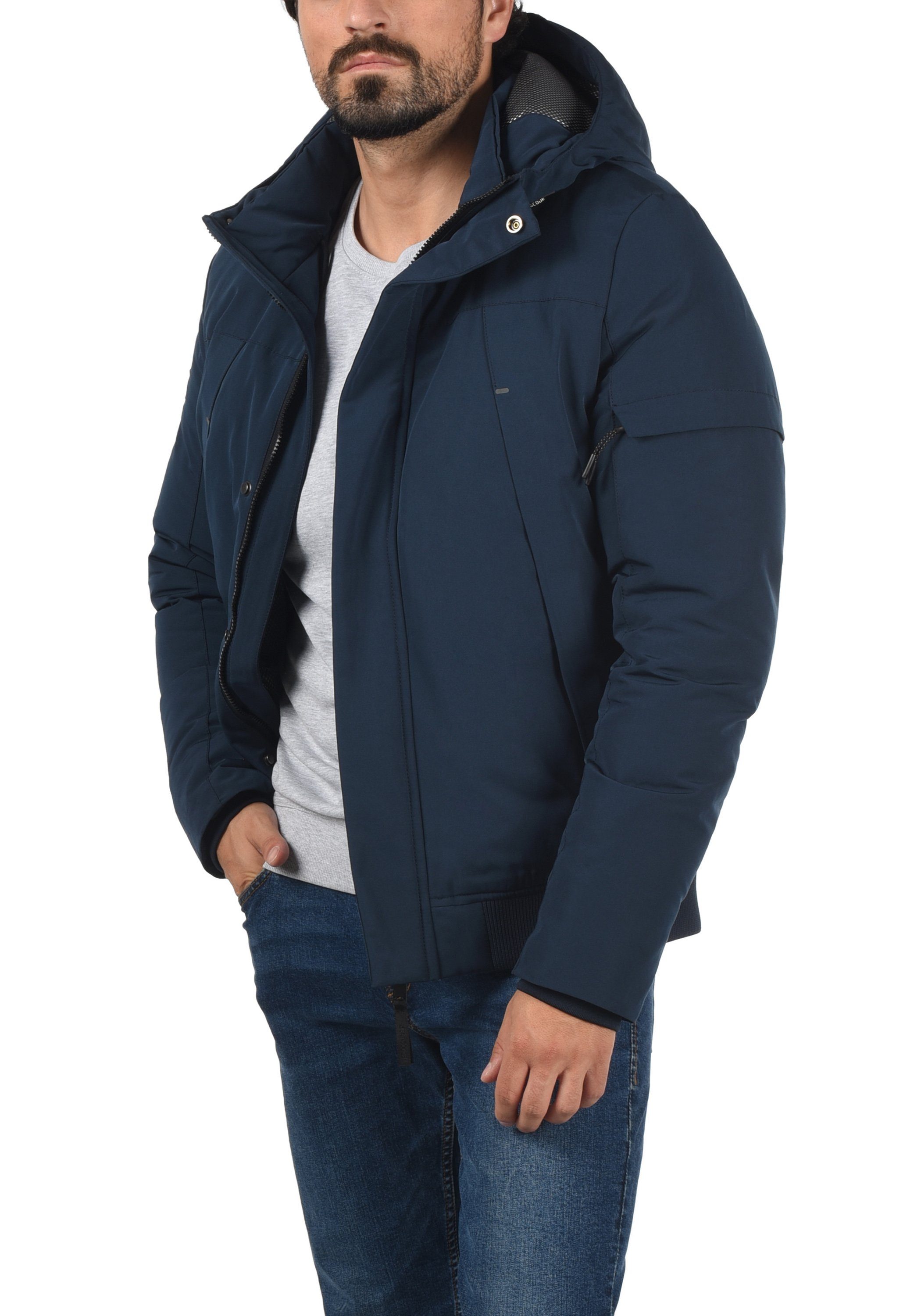 Indicode modische Winterjacke mit Kapuze Winterjacke Herren Navy - IDMadot - 15486MM (400) Winterjacke