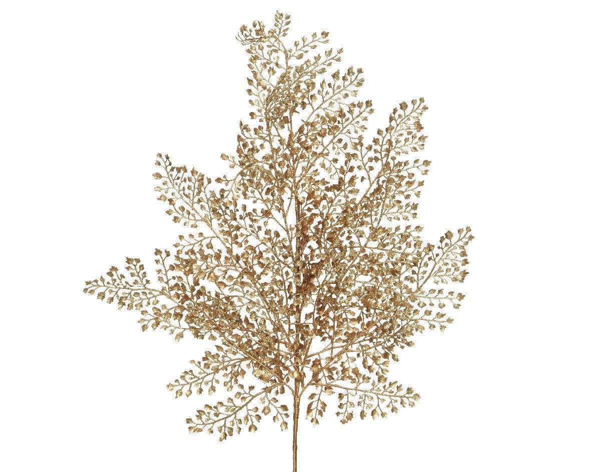 Kunstzweig Dekozweig Glitter gold 4 x 30 x 68 cm (H x B x T), Kaemingk
