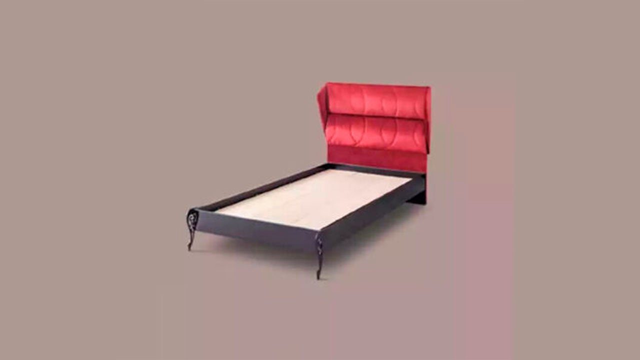 JVmoebel Kinderbett, Design Bett Kinderbett bunt modern Jugendbett Holzmöbel 120x200cm NEU