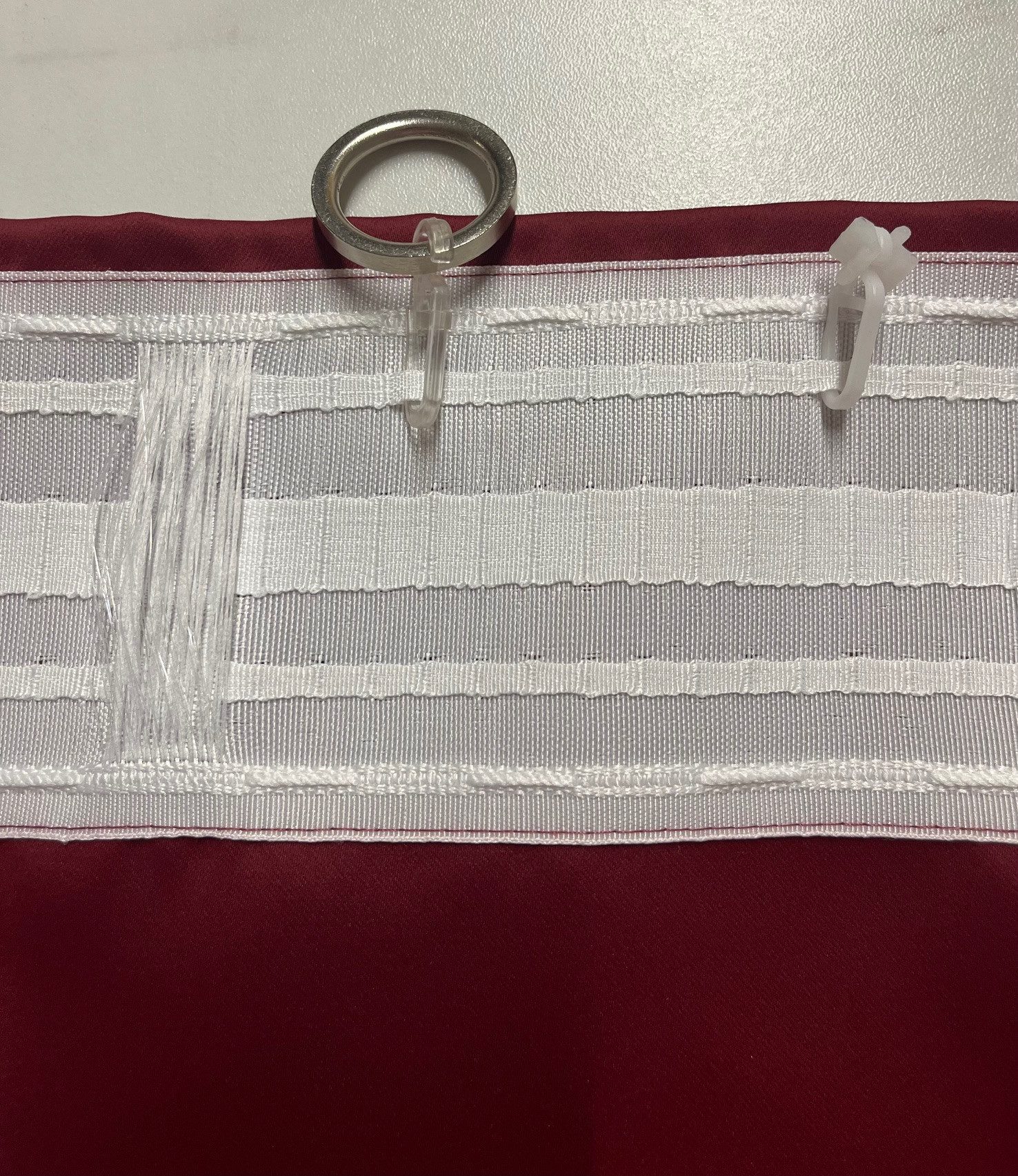 novumfix Verdunkelungsvorhang Sunout/bordeaux-rot KombiBand XXL bis 350 cm lang, verdunkelnd, Thermovorhang, Kombiband