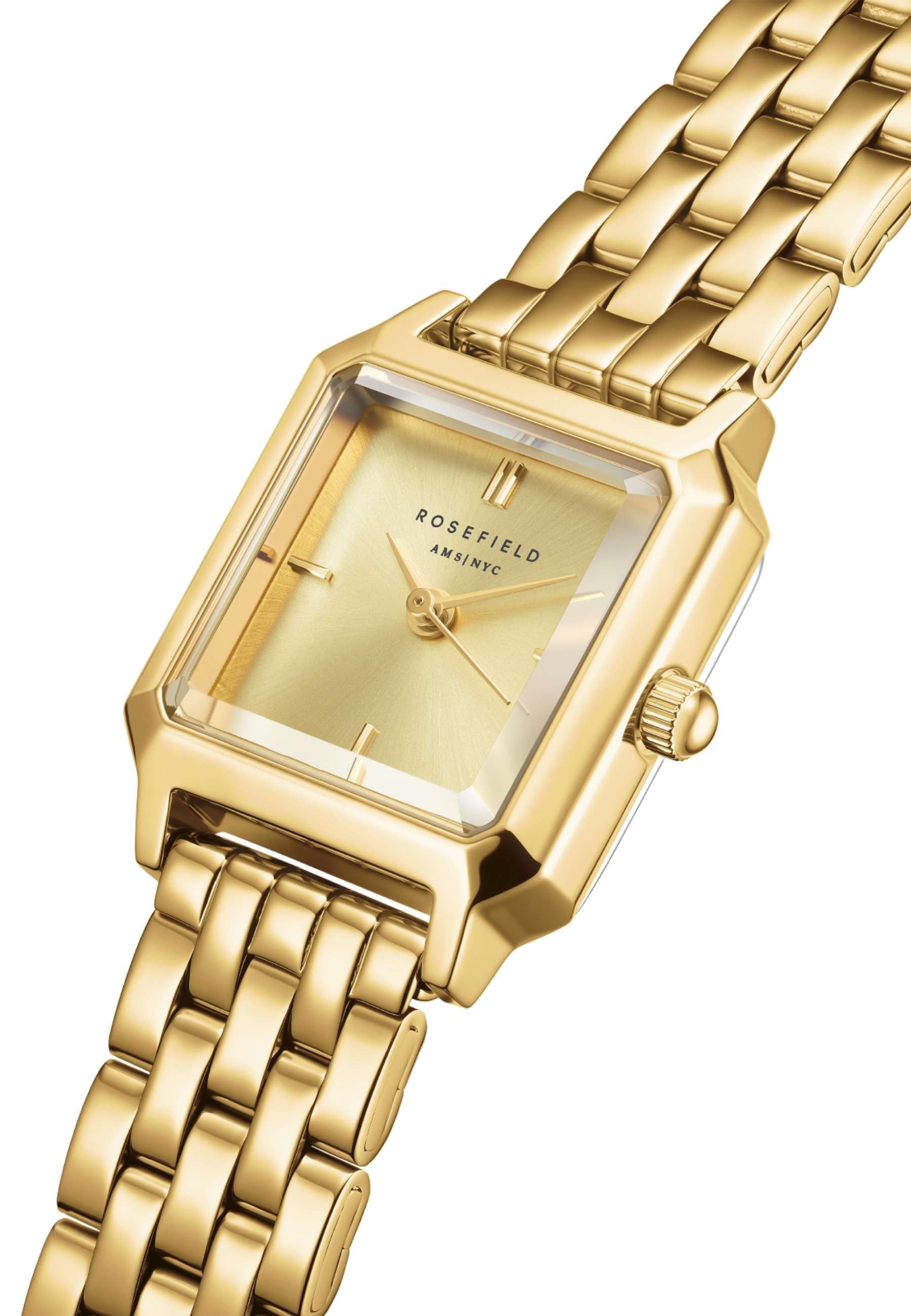 ROSEFIELD Quarzuhr ROSEFIELD Damenuhr Boxelle 19.5mm Goldfarben