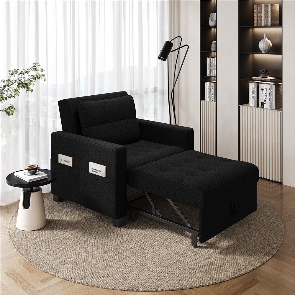 Yaheetech Loungesessel Einzelsofa, Klappbarer Relaxsessel Schlafsofa günstig online kaufen