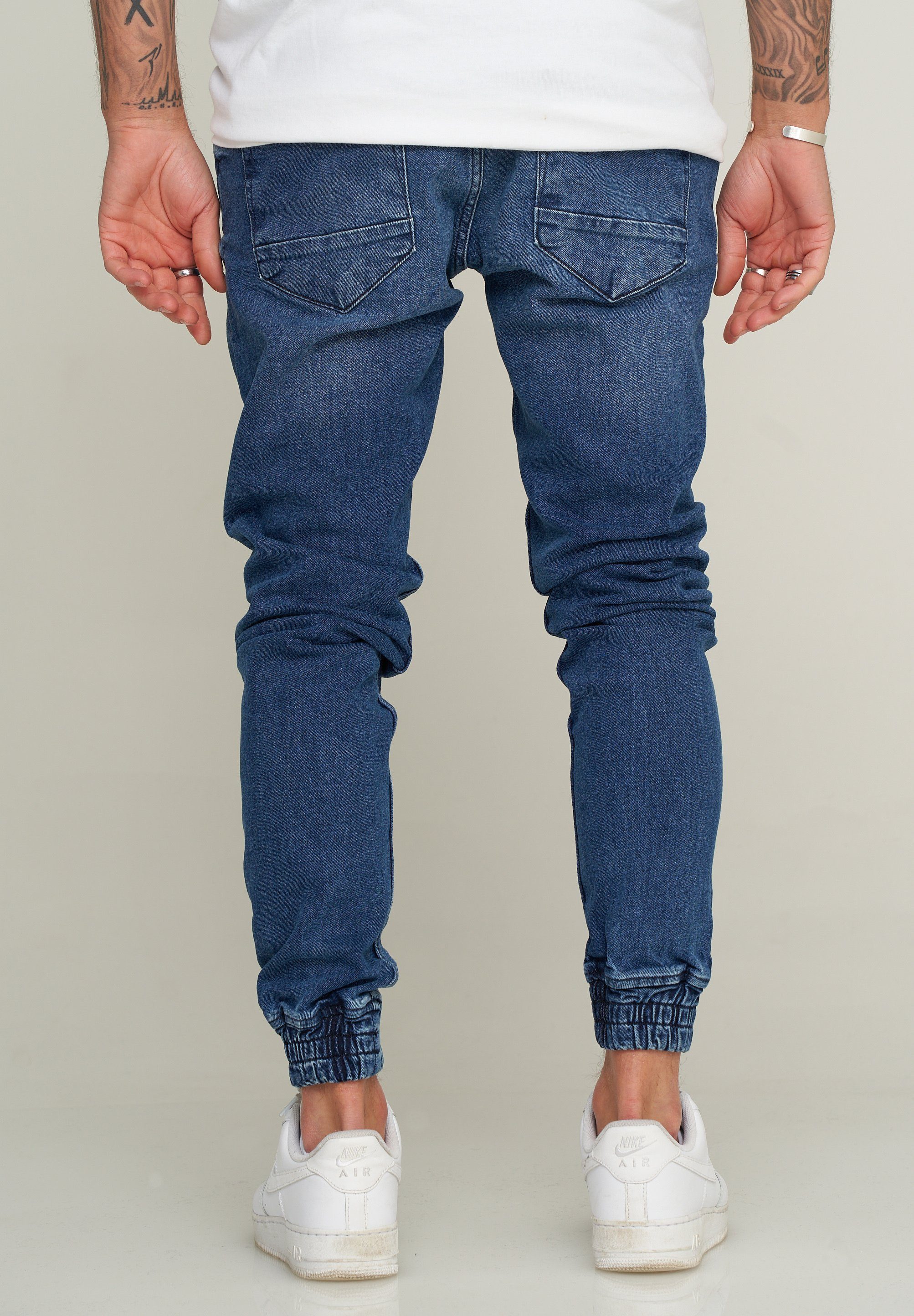 Dunkelblau Slim-fit-Jeans Premium MJMARDIN 2Y Jogger-Stil