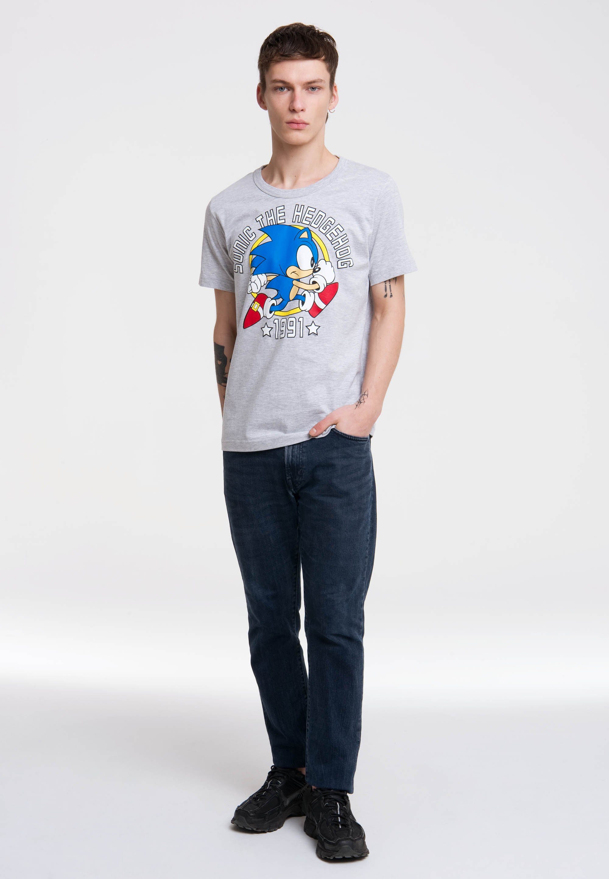 LOGOSHIRT T-Shirt Sonic the Hedgehog 1991 mit Retro-Print