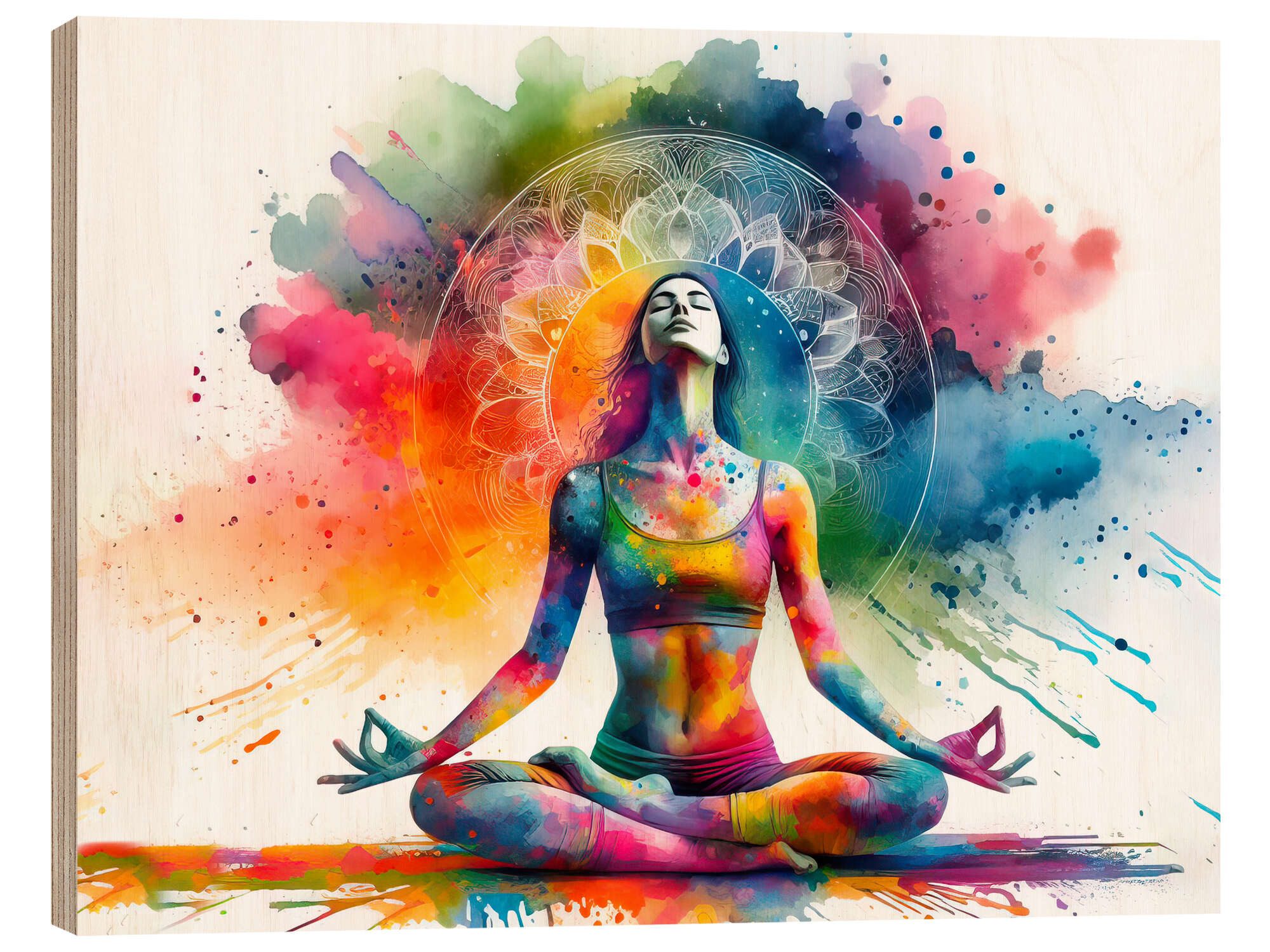 Posterlounge Wandbild Yoga-Übung IV, nobelart, erhältlich als Poster, Leinwandbild, Wandsticker oder Acrylglasbild